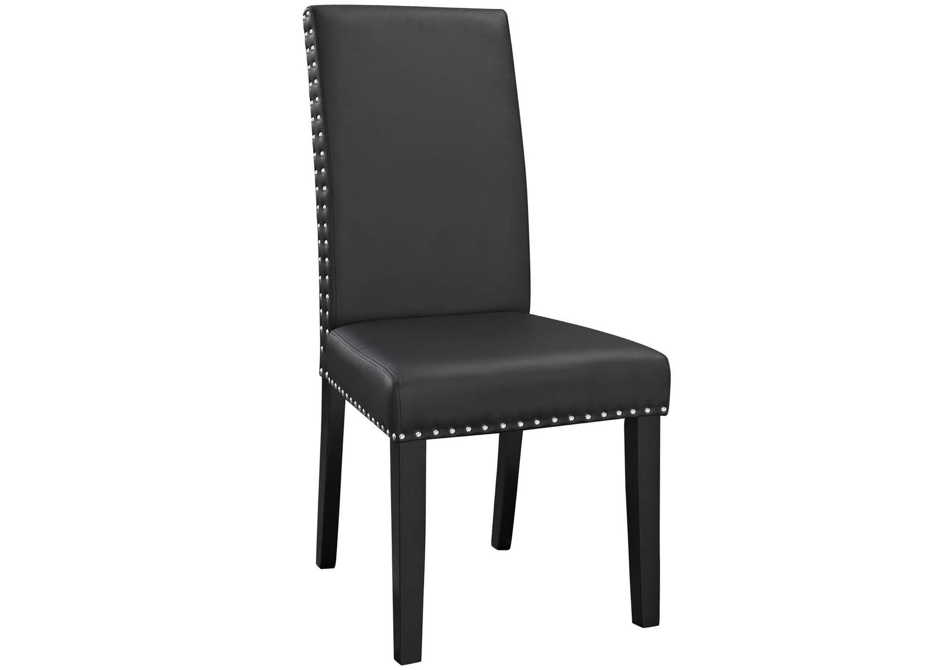 Black Parcel Dining Side Chair Vinyl [Set of 2],Modway