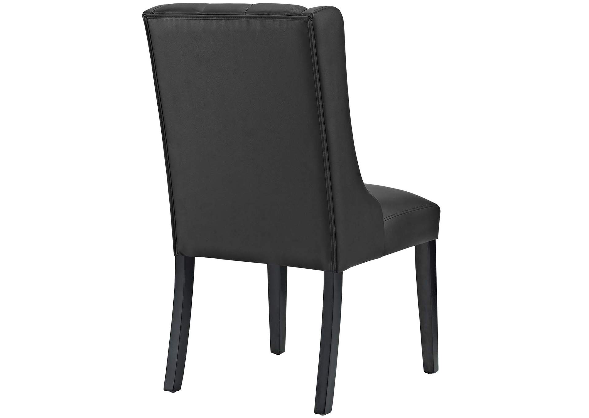 Black Baronet Dining Chair Vinyl [Set of 2],Modway
