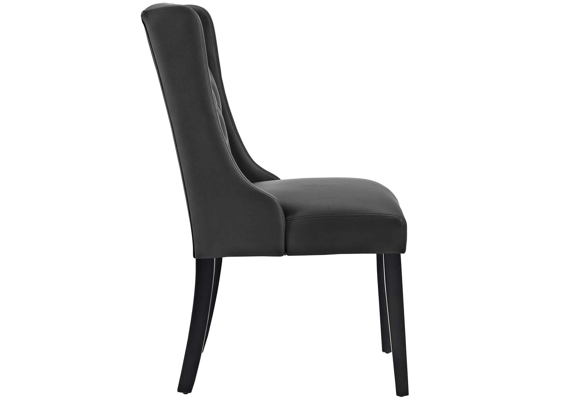Black Baronet Dining Chair Vinyl [Set of 4],Modway
