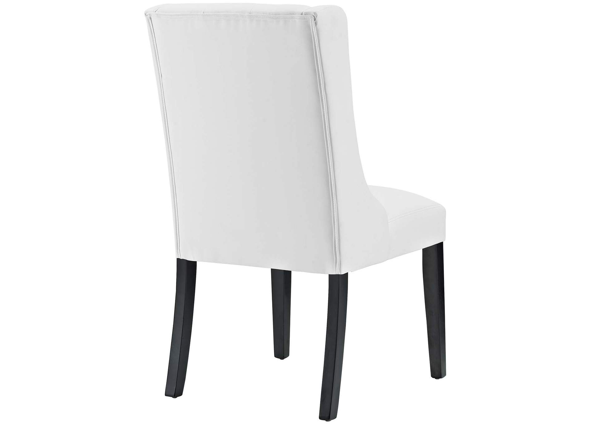 White Baronet Dining Chair Vinyl [Set of 4],Modway