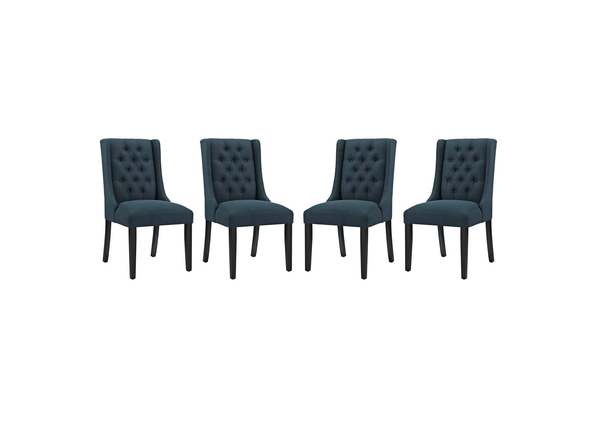 Azure Baronet Dining Chair Fabric [Set of 4],Modway