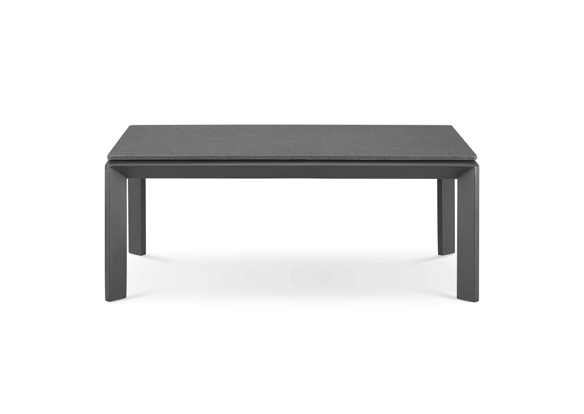 Gray Riverside Aluminum Outdoor Patio Coffee Table,Modway