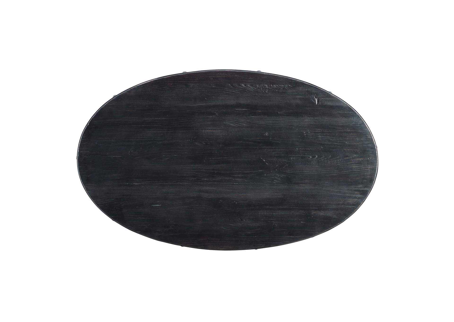 Black Gold Drive Wood Top Coffee Table,Modway