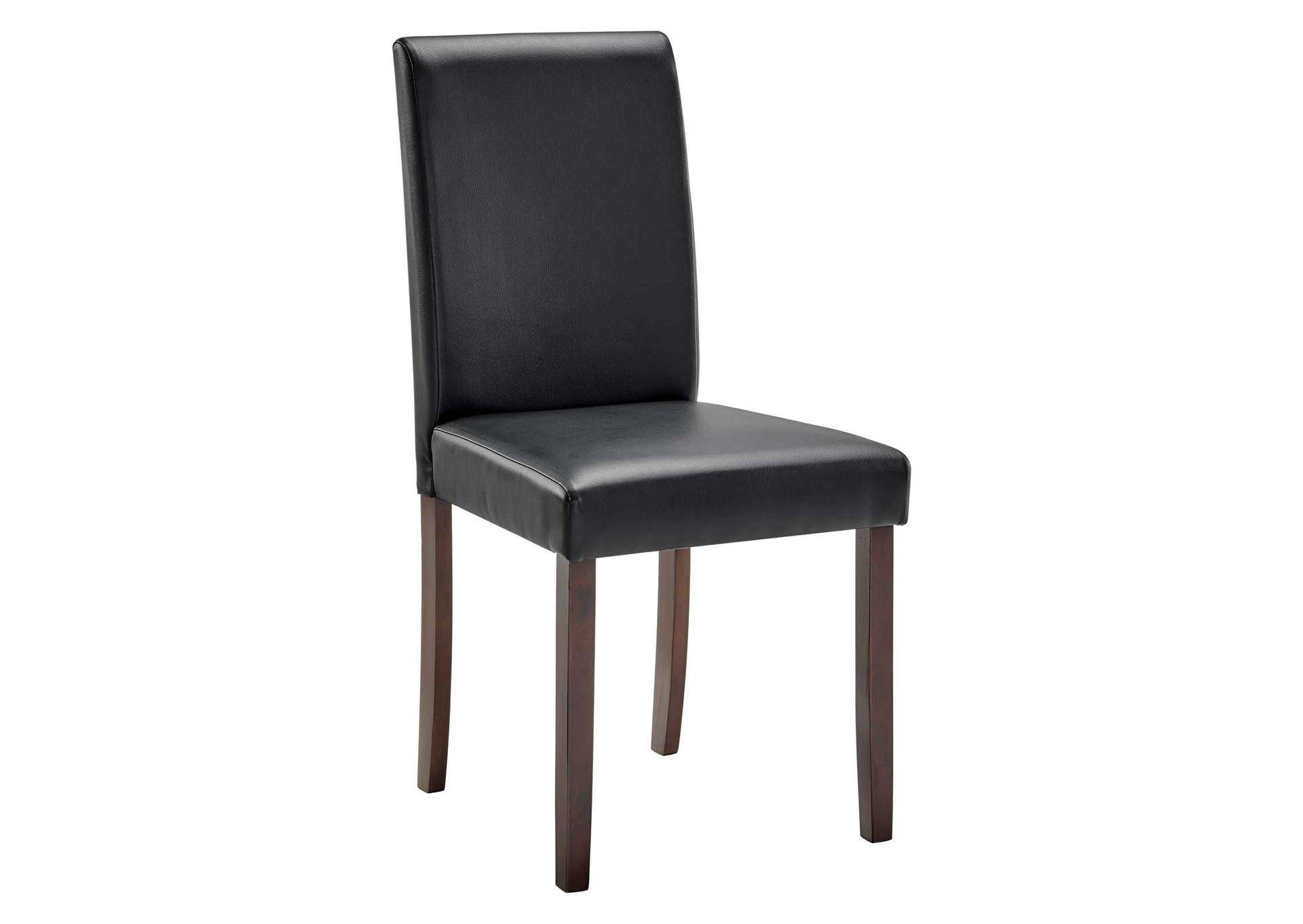 Black Prosper Faux Leather Dining Side Chair [Set of 2],Modway
