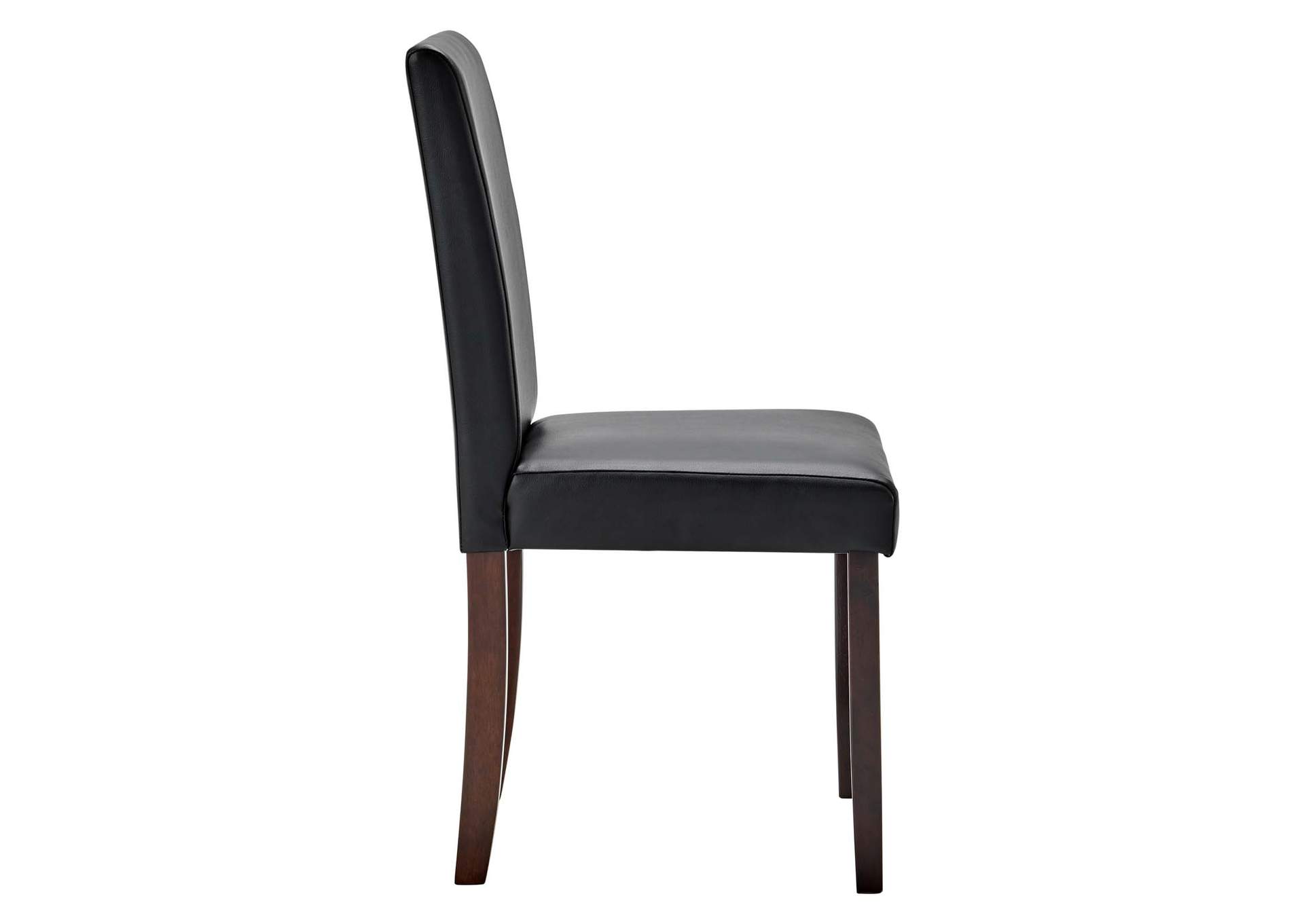 Black Prosper Faux Leather Dining Side Chair [Set of 2],Modway