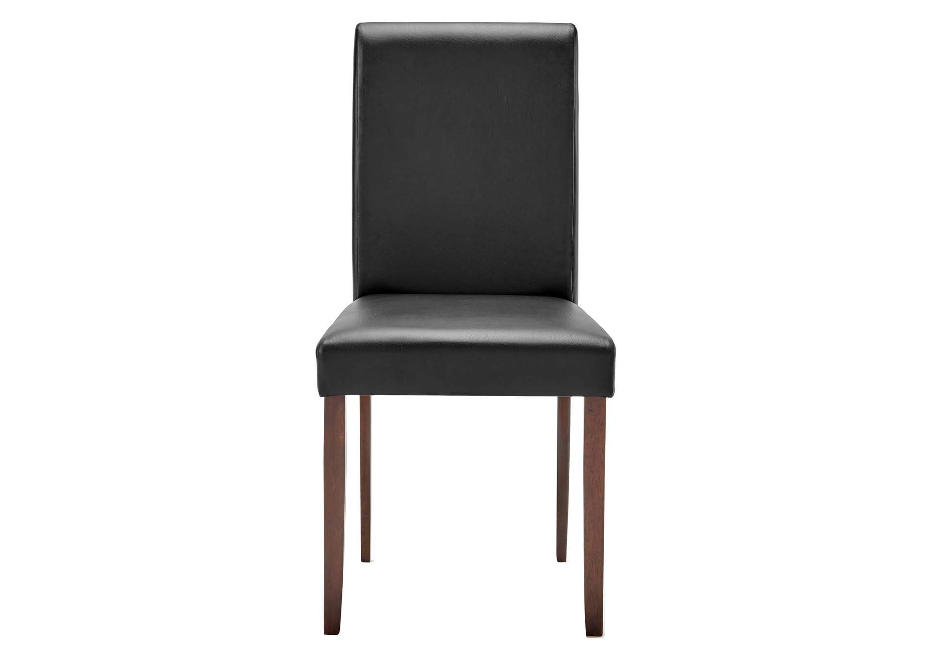 Black Prosper Faux Leather Dining Side Chair [Set of 2],Modway