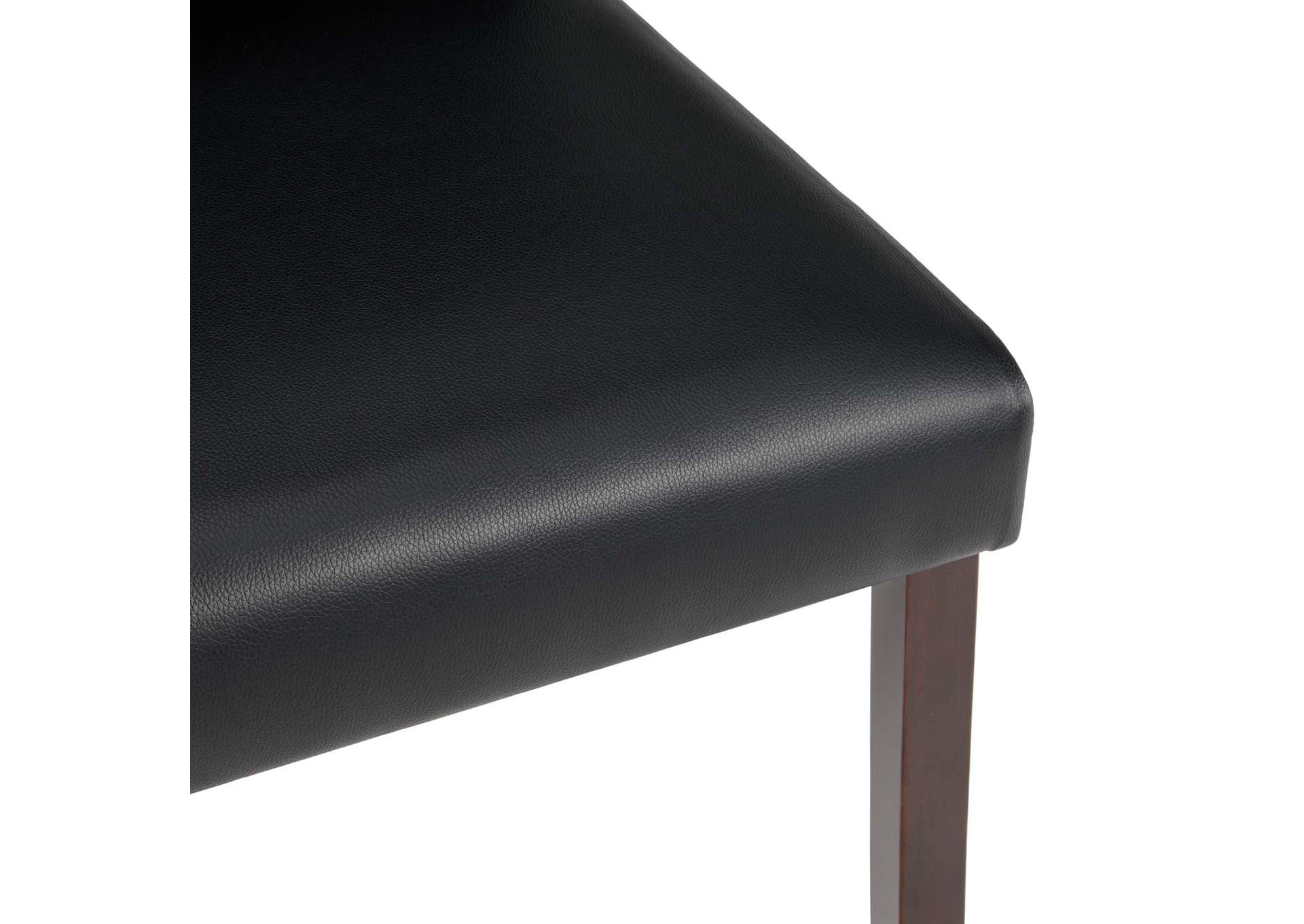 Black Prosper Faux Leather Dining Side Chair [Set of 2],Modway
