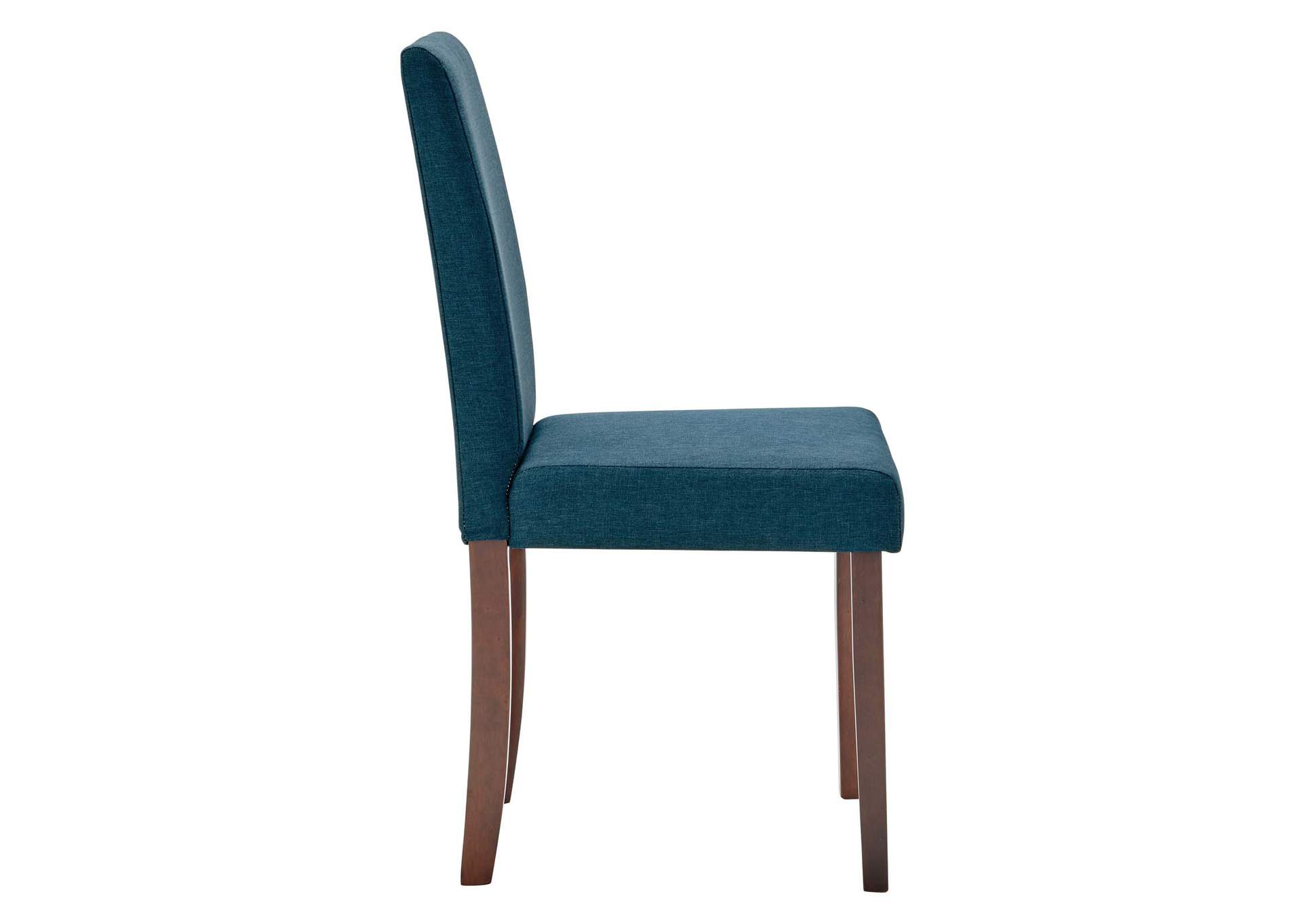 Blue Prosper Upholstered Fabric Dining Side Chair [Set of 2],Modway