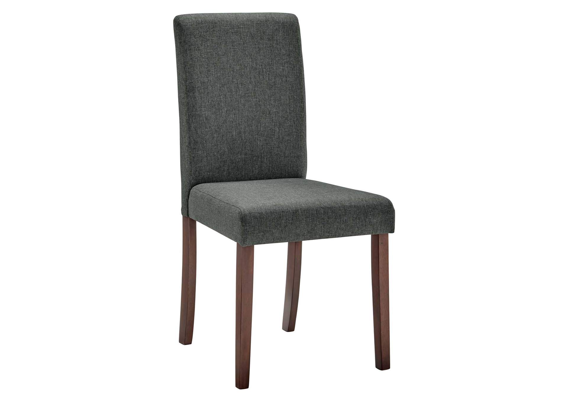 Gray Prosper Upholstered Fabric Dining Side Chair [Set of 2],Modway