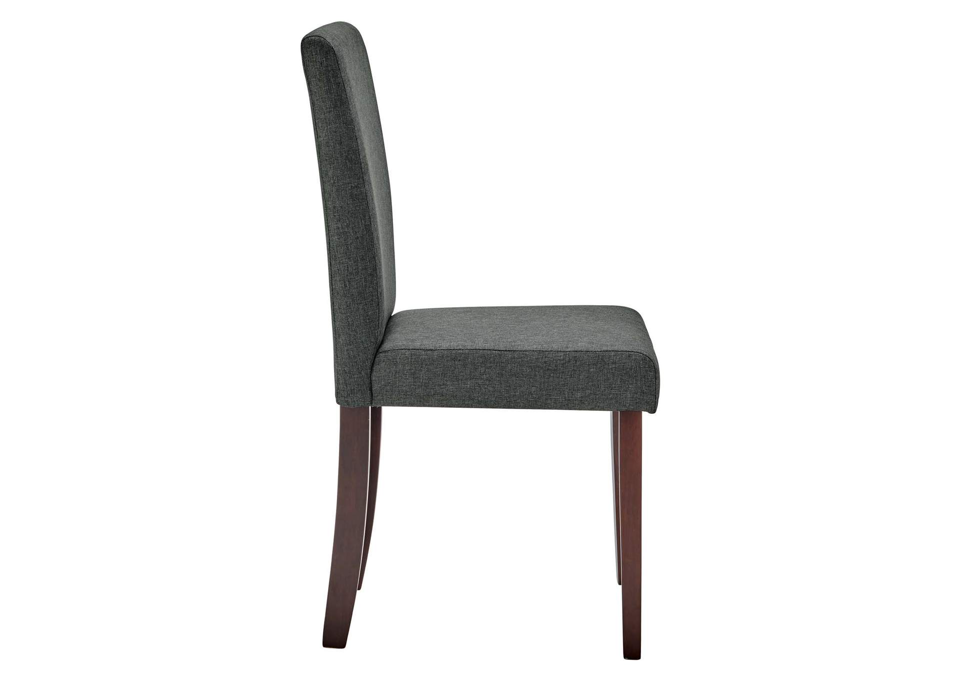 Gray Prosper Upholstered Fabric Dining Side Chair [Set of 2],Modway