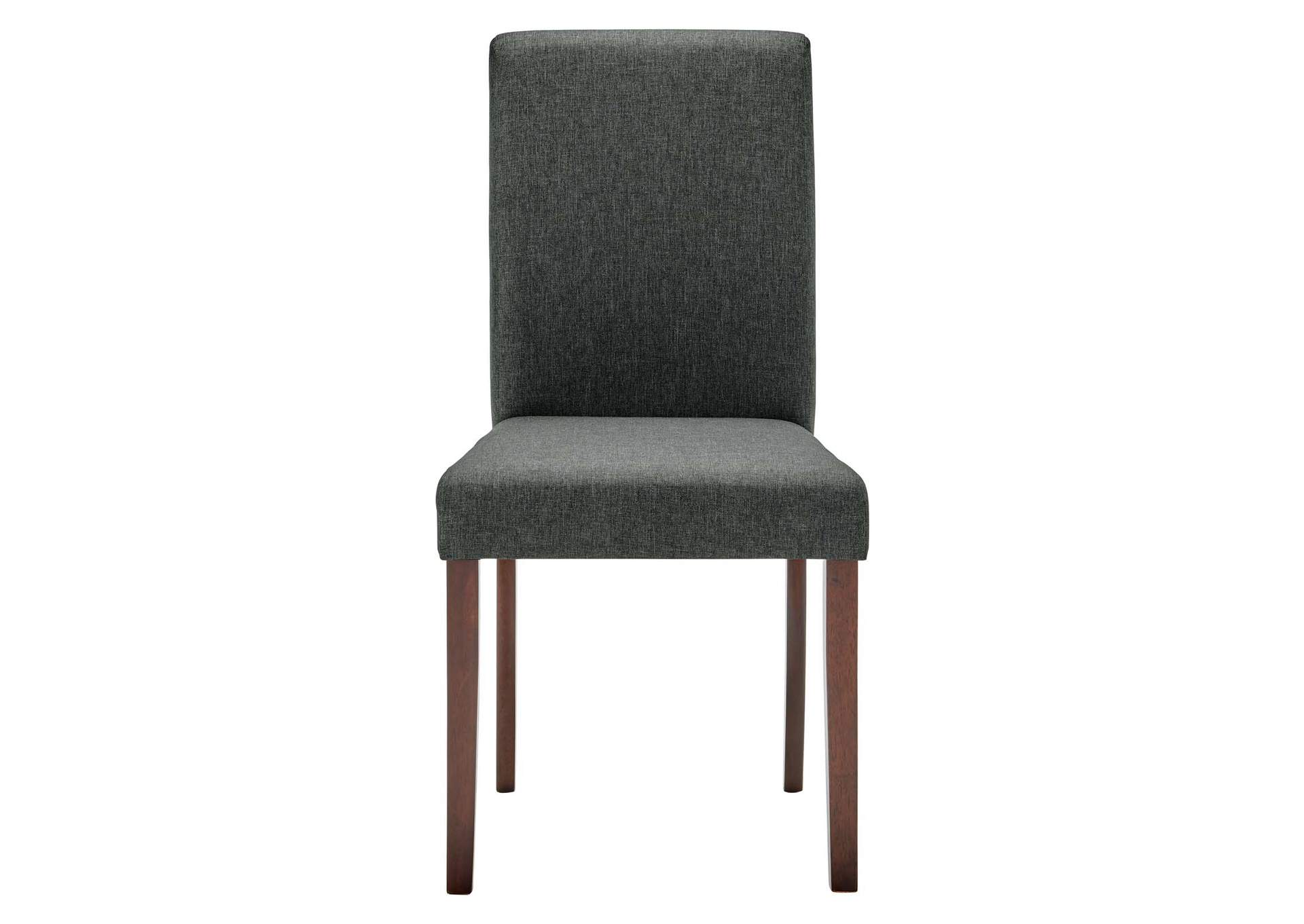 Gray Prosper Upholstered Fabric Dining Side Chair [Set of 2],Modway