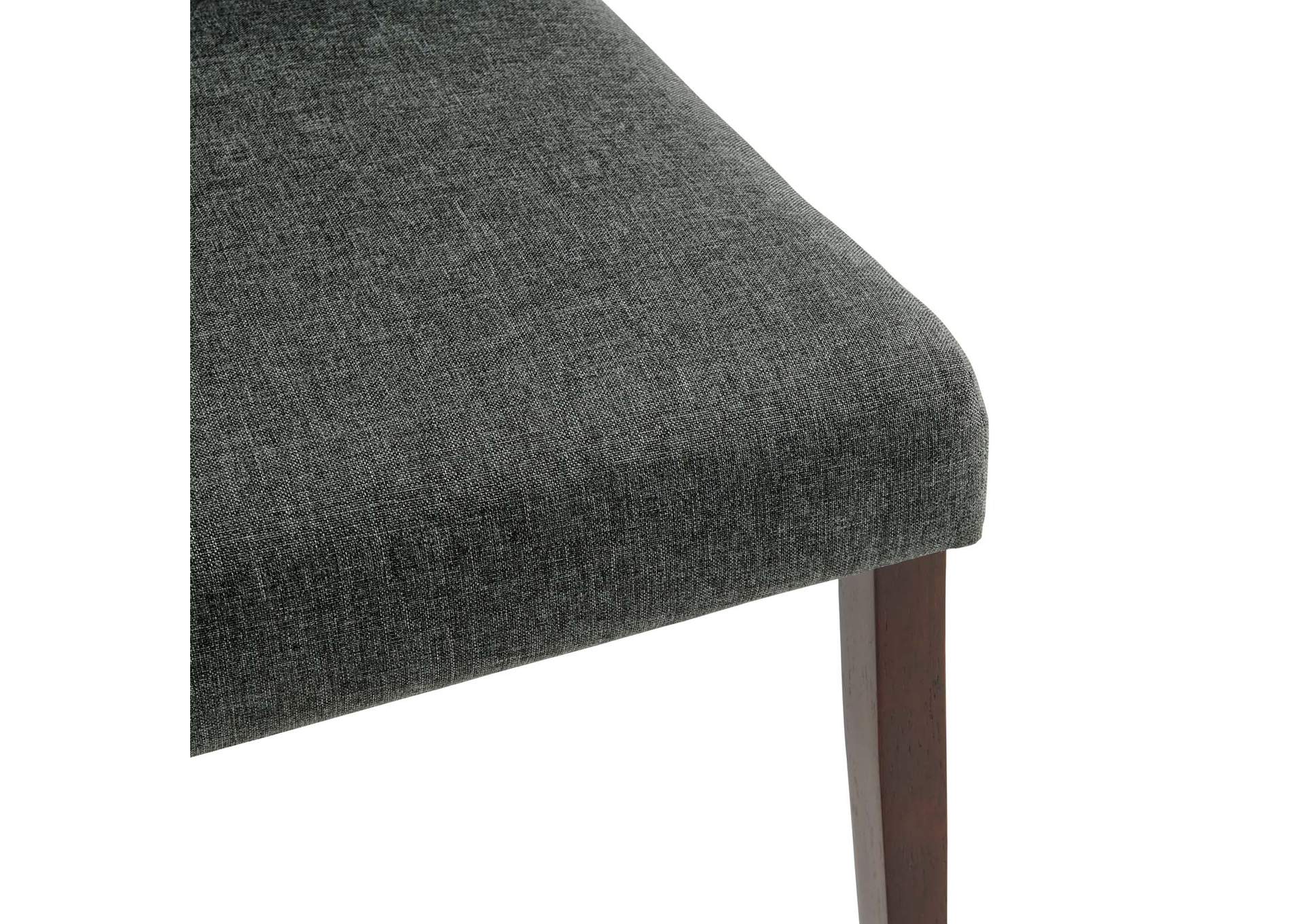 Gray Prosper Upholstered Fabric Dining Side Chair [Set of 2],Modway