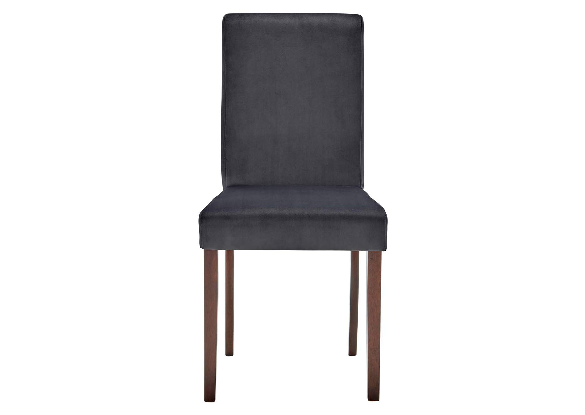 Gray Prosper Upholstered Velvet Dining Side Chair [Set of 2],Modway