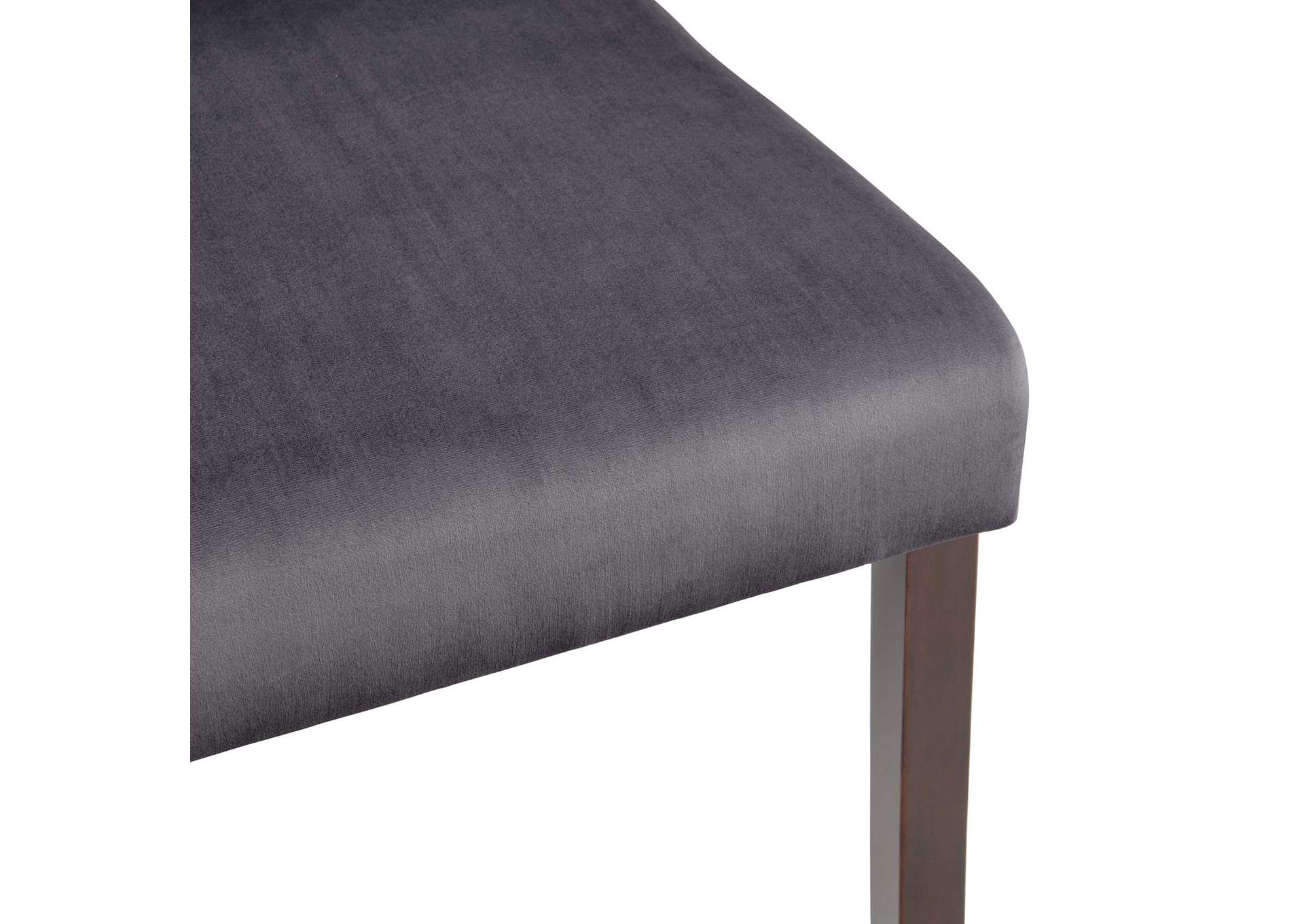 Gray Prosper Upholstered Velvet Dining Side Chair [Set of 2],Modway