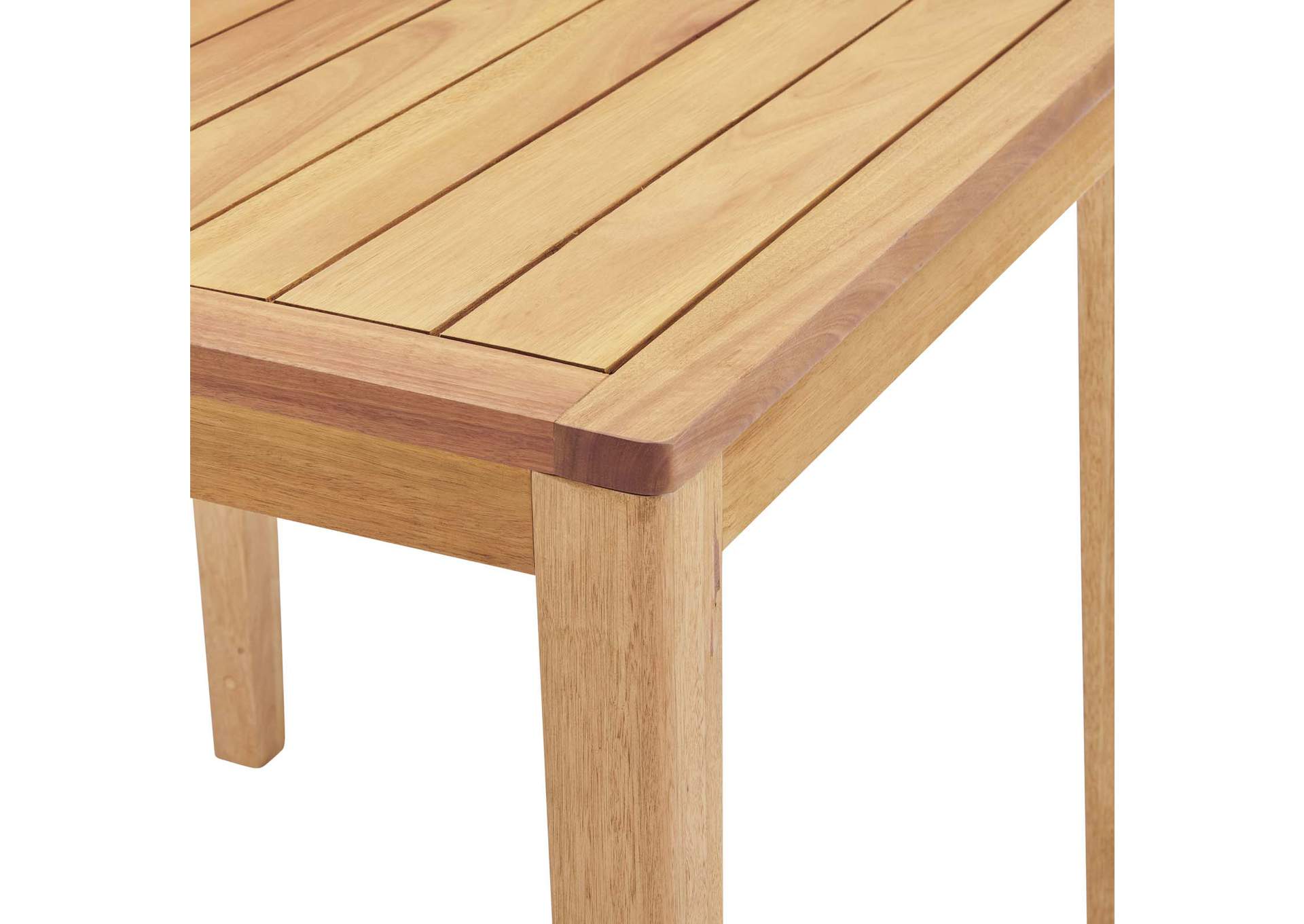 Natural Portsmouth Karri Wood Outdoor Patio Bar Table,Modway