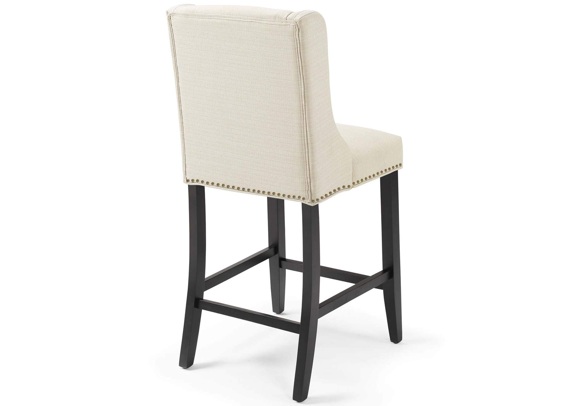 Beige Baron Upholstered Fabric Counter Stool,Modway