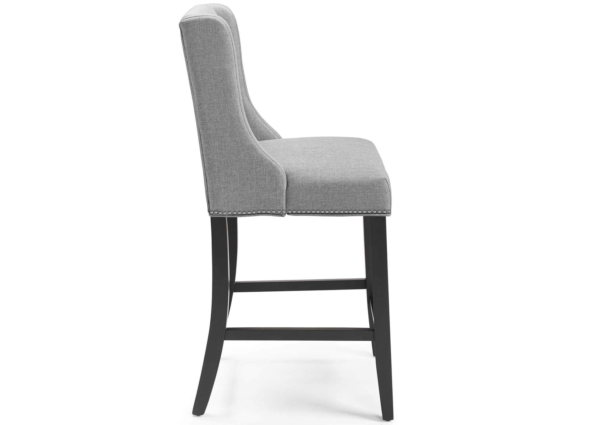 Light Gray Baron Upholstered Fabric Counter Stool,Modway