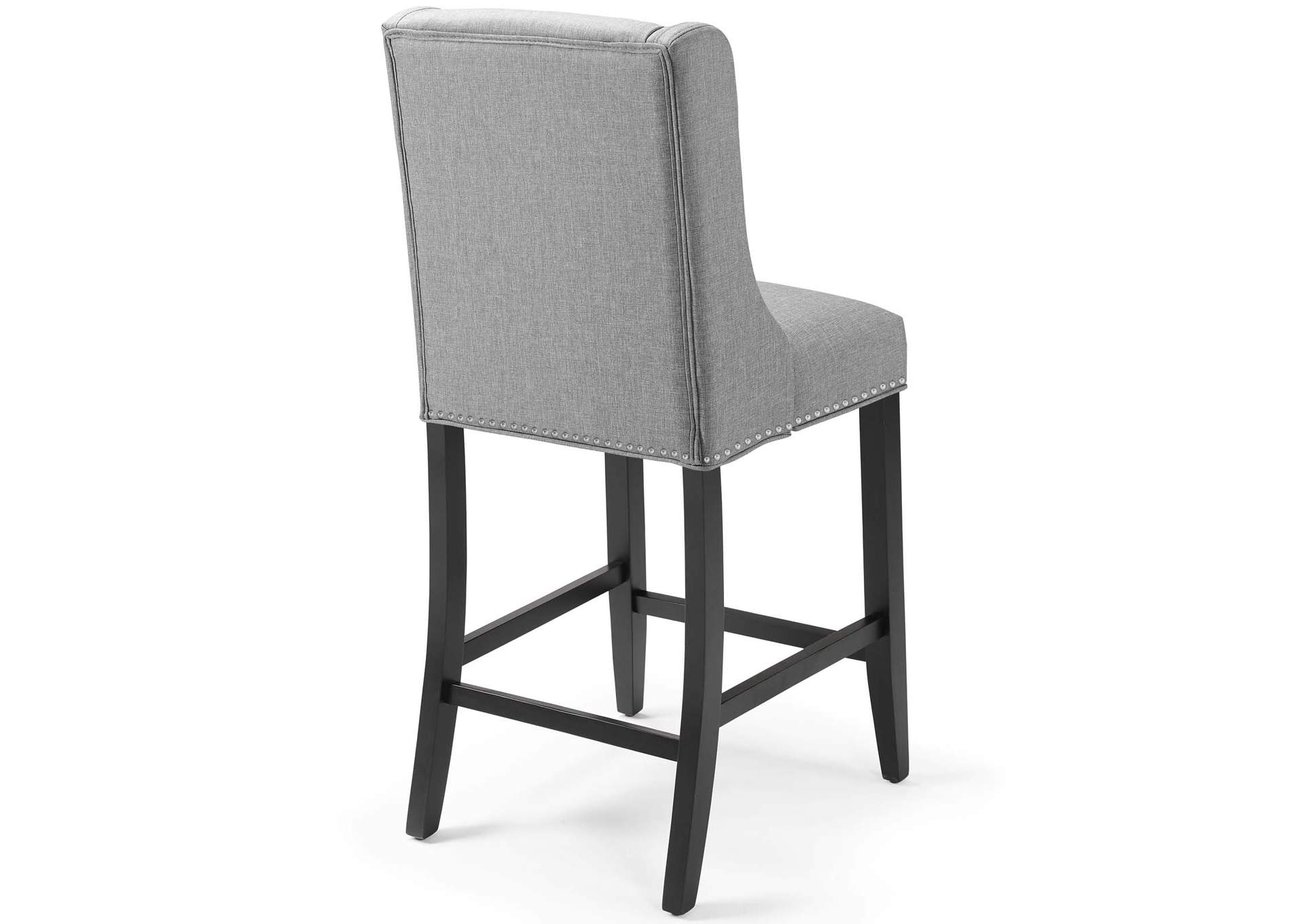 Light Gray Baron Upholstered Fabric Counter Stool,Modway