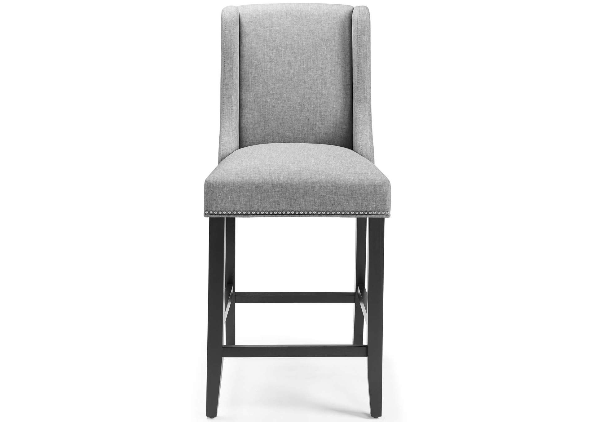 Light Gray Baron Upholstered Fabric Counter Stool,Modway