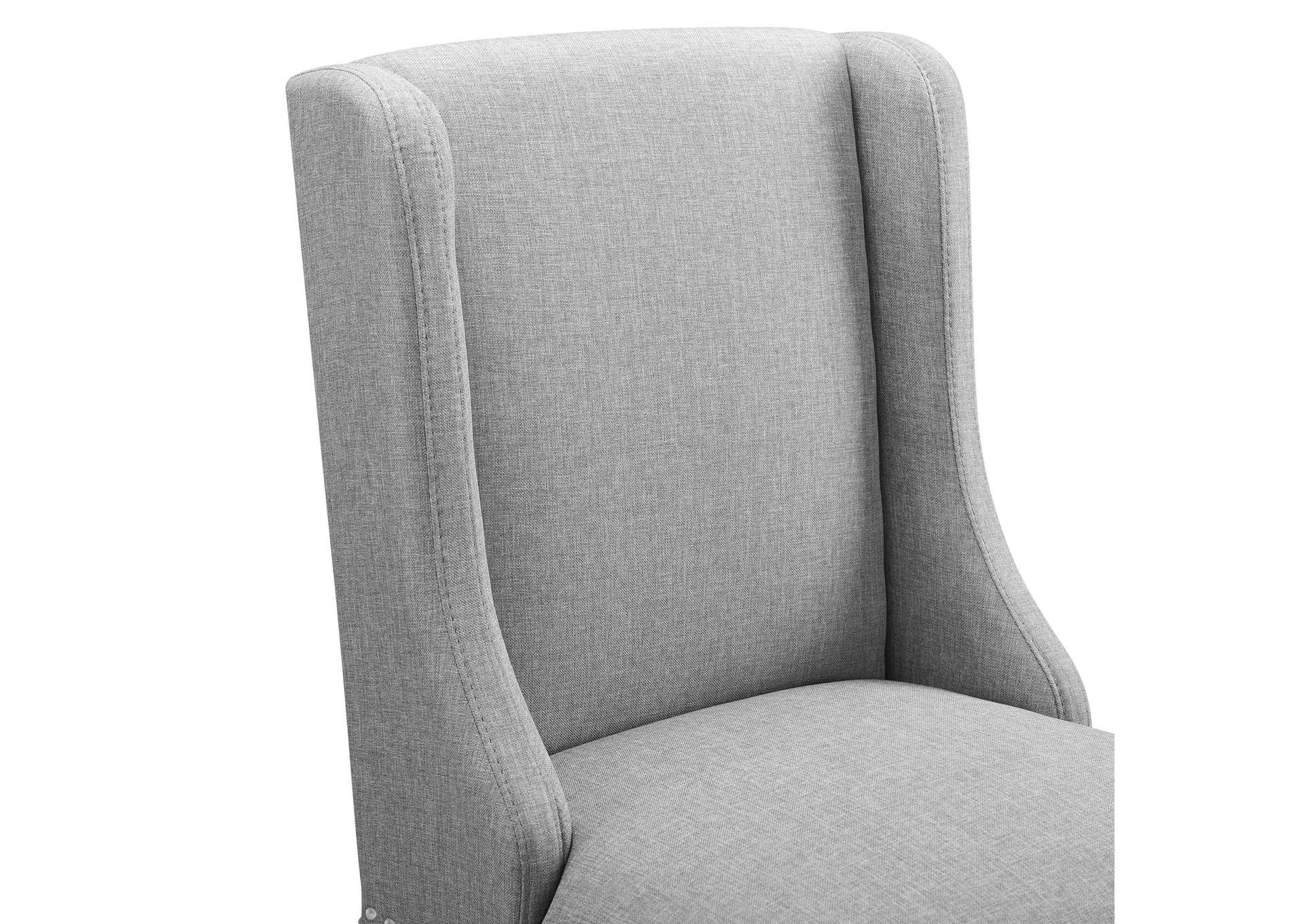 Light Gray Baron Upholstered Fabric Counter Stool,Modway