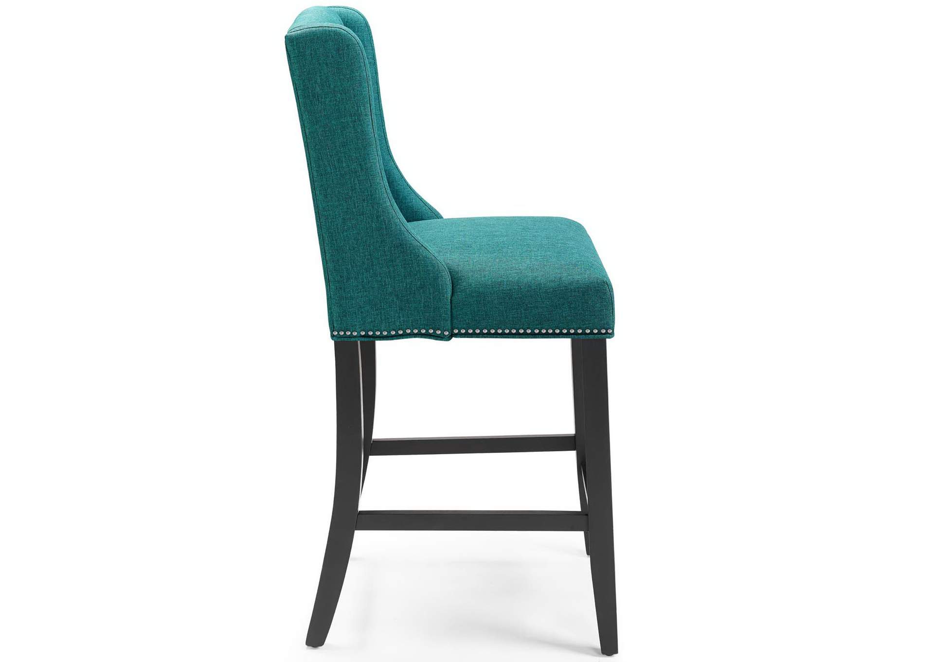 Teal Baron Upholstered Fabric Counter Stool,Modway