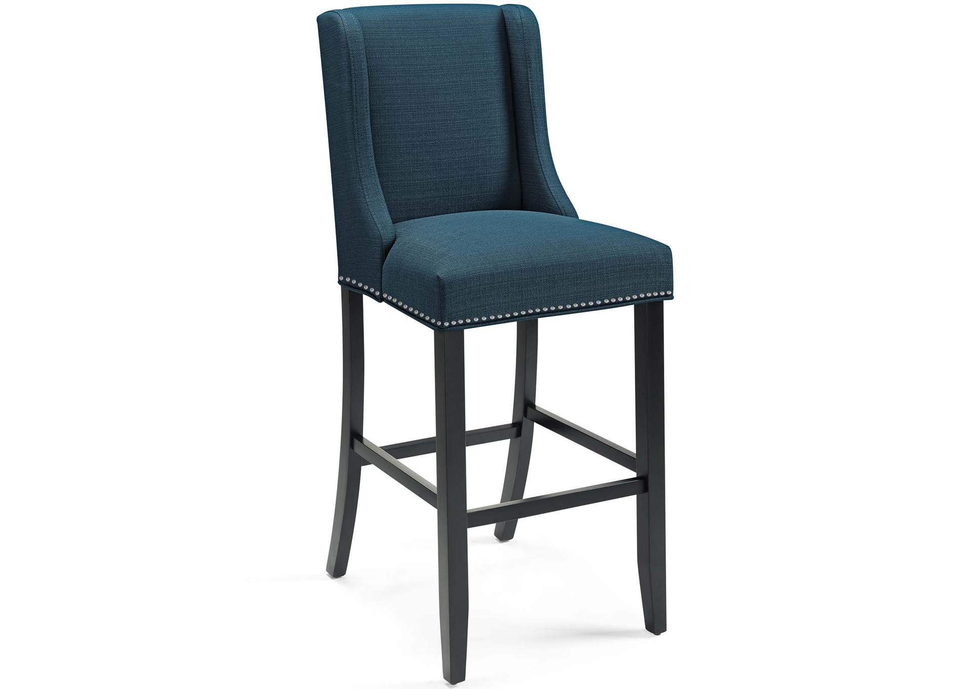 Azure Baron Upholstered Fabric Bar Stool,Modway