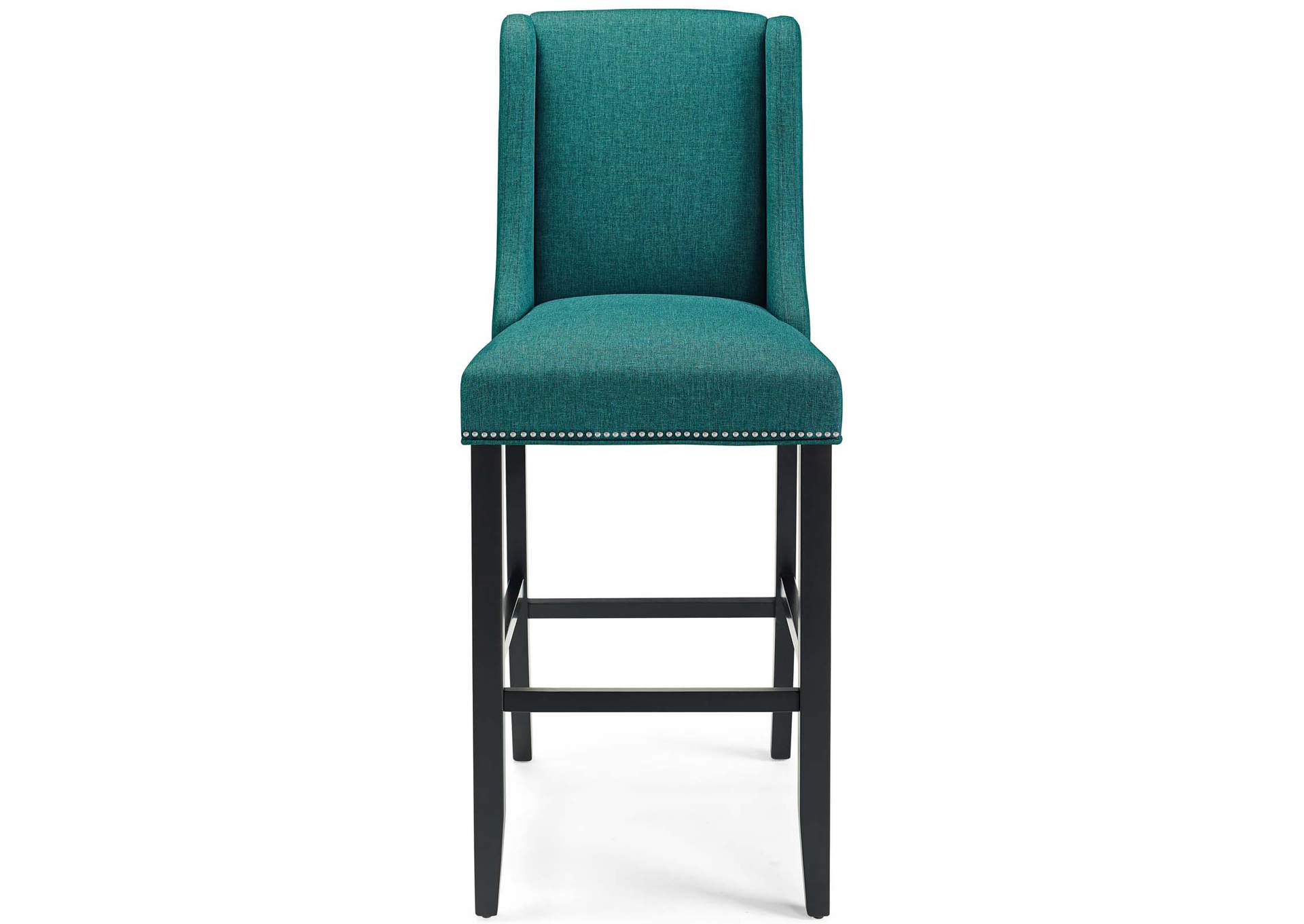 Teal Baron Upholstered Fabric Bar Stool,Modway