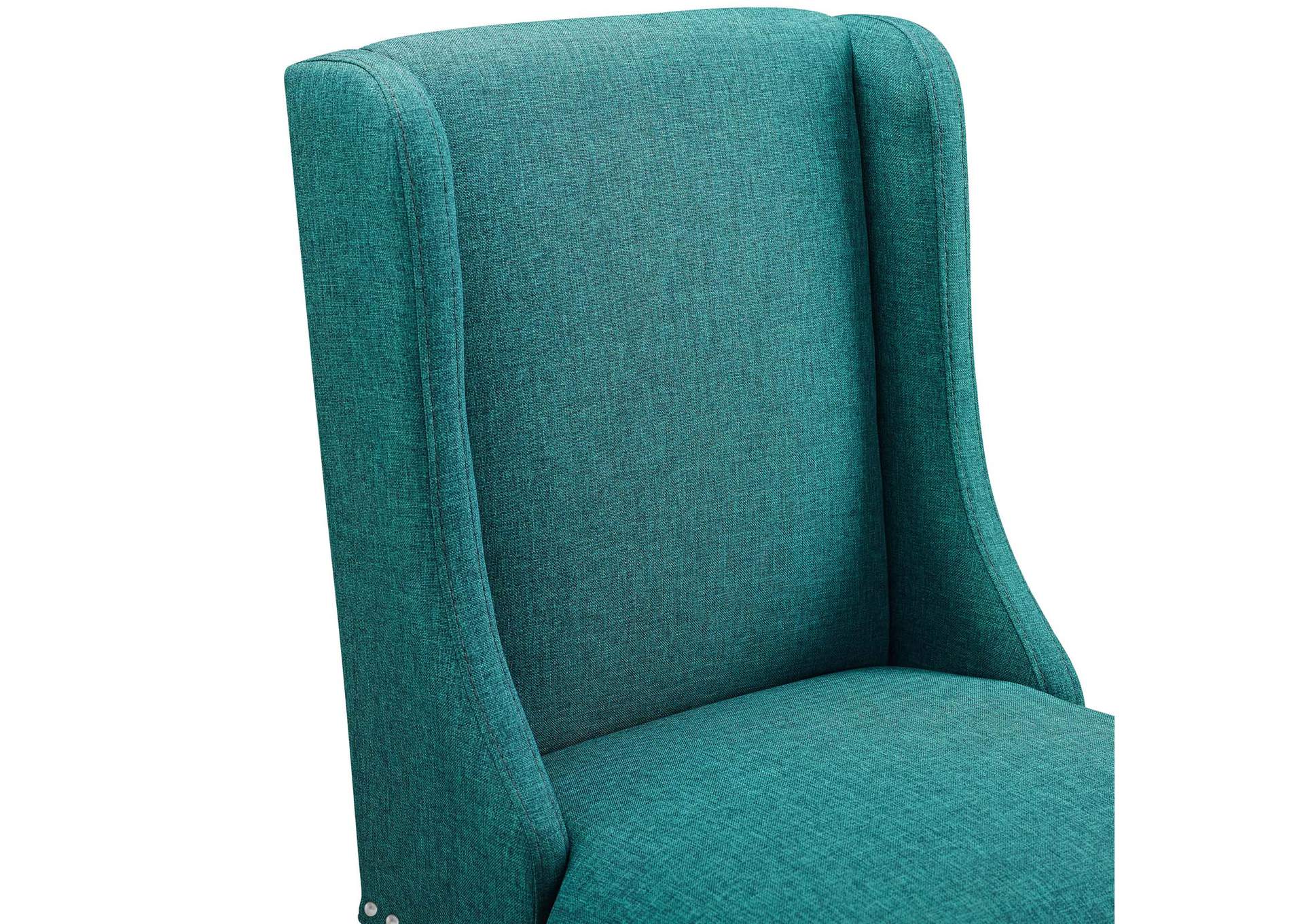 Teal Baron Upholstered Fabric Bar Stool,Modway