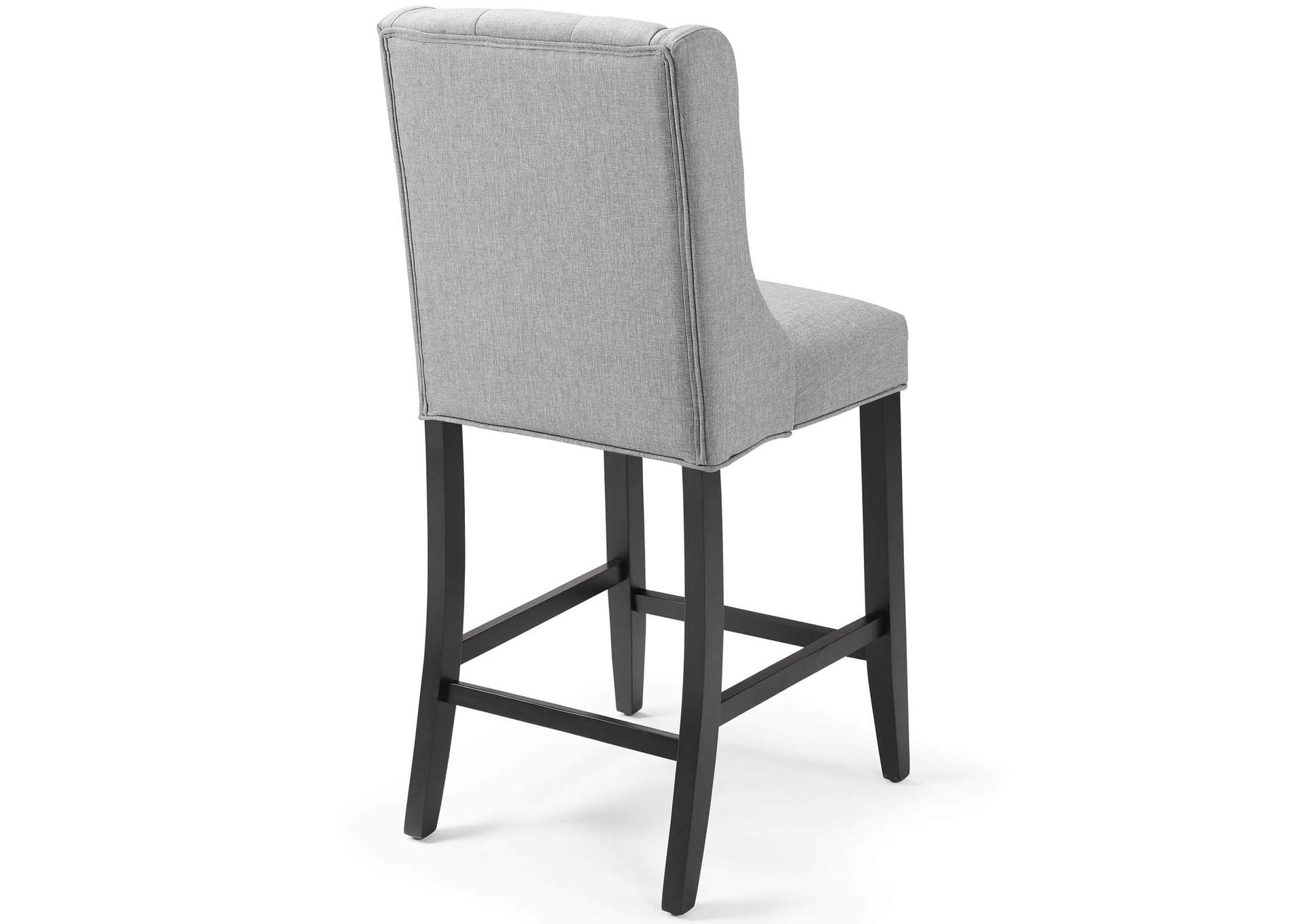 Light Gray Baronet Tufted Button Upholstered Fabric Counter Stool,Modway