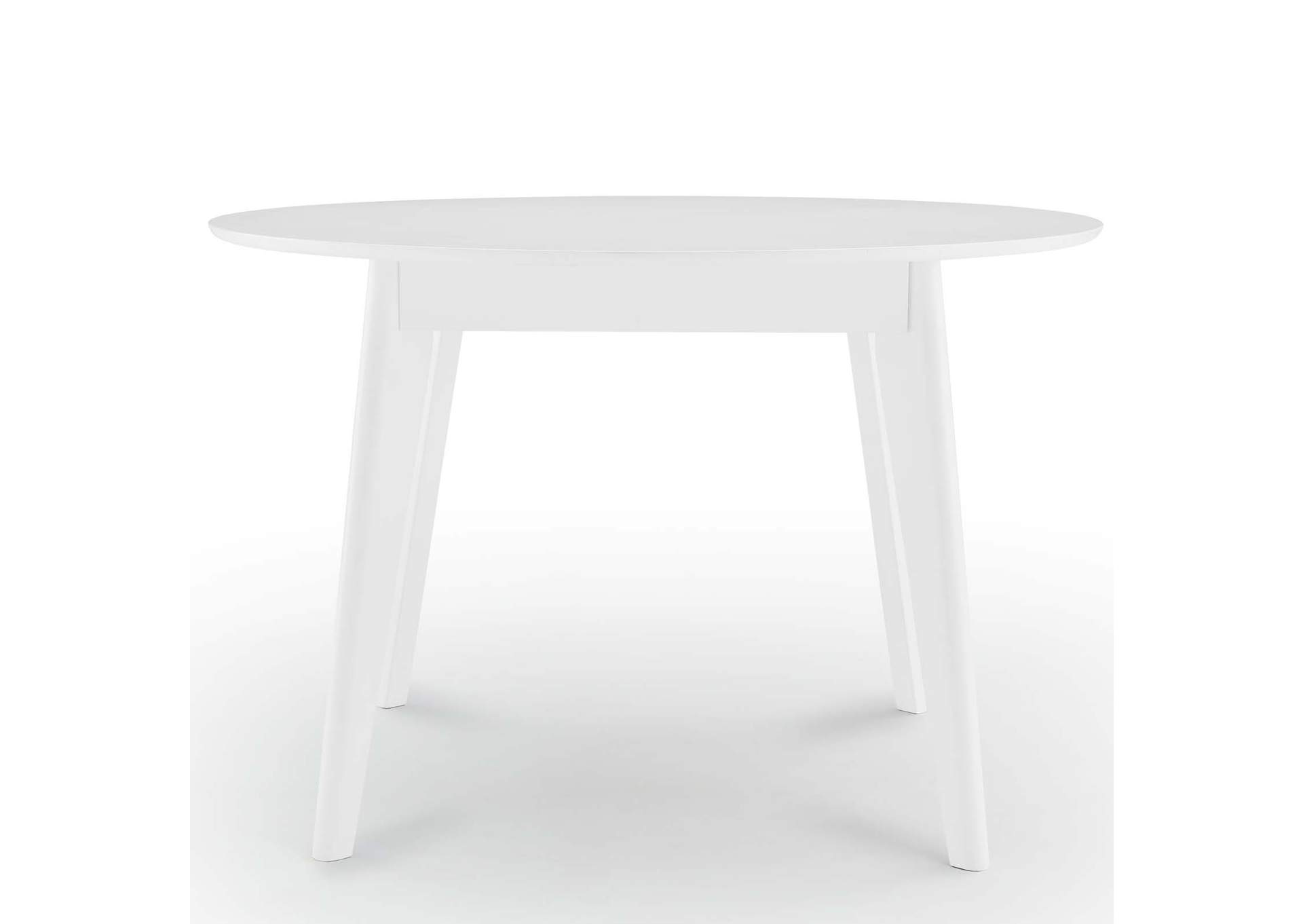 White Vision 45" Round Dining Table,Modway