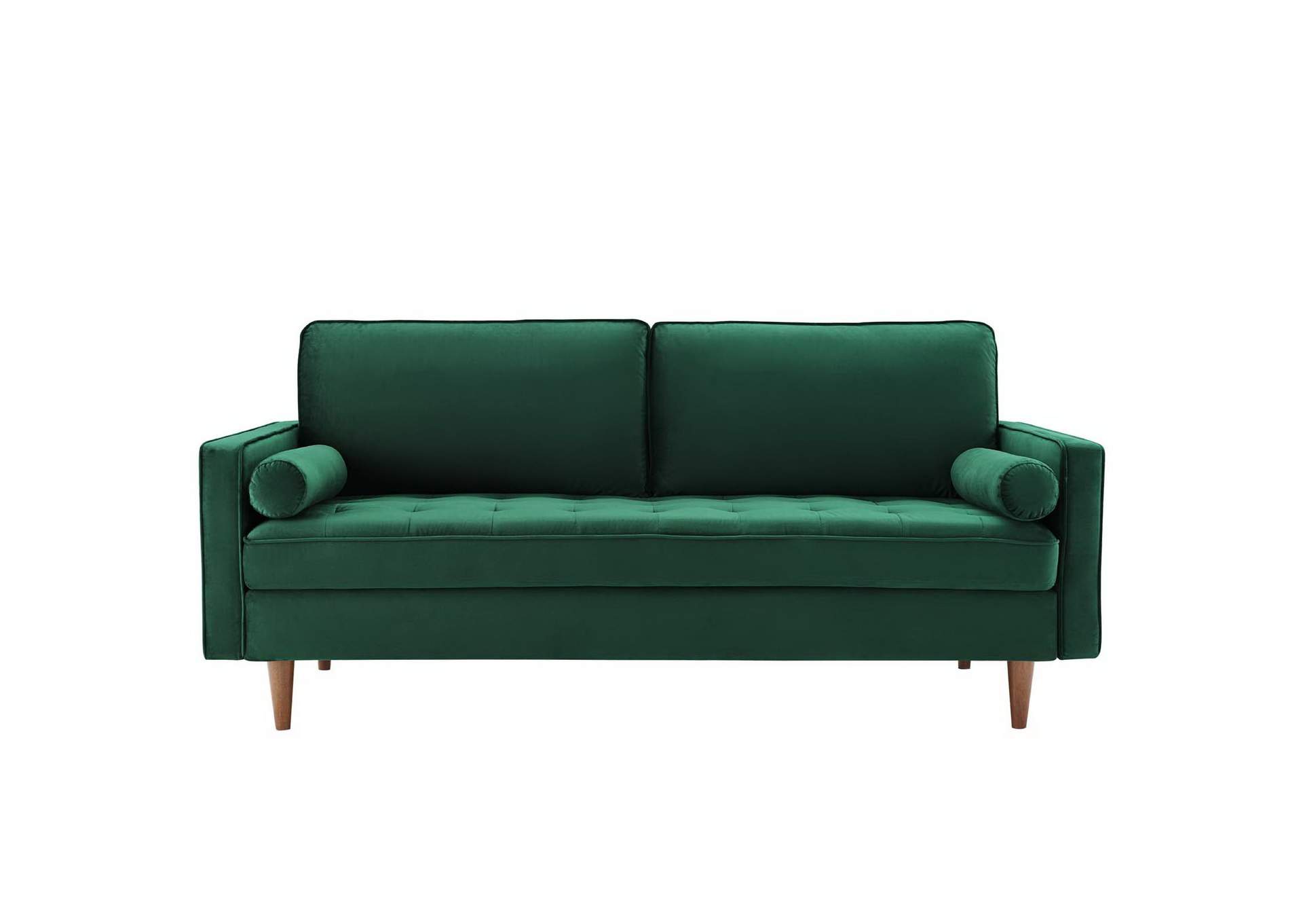 Green Valour Performance Velvet Sofa,Modway