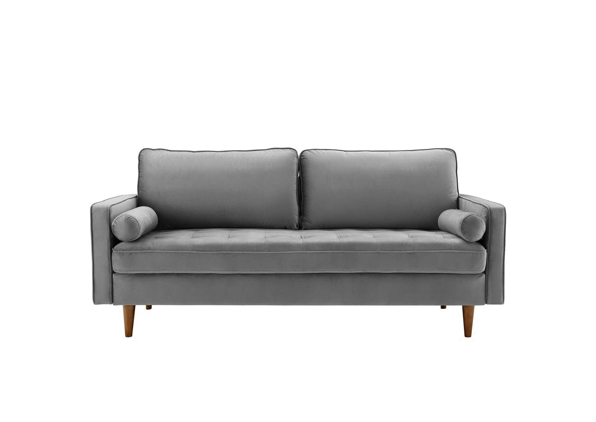 Valour Gray Performance Velvet Sofa,Modway