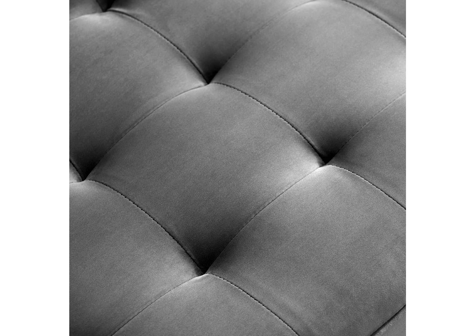 Valour Gray Performance Velvet Sofa,Modway