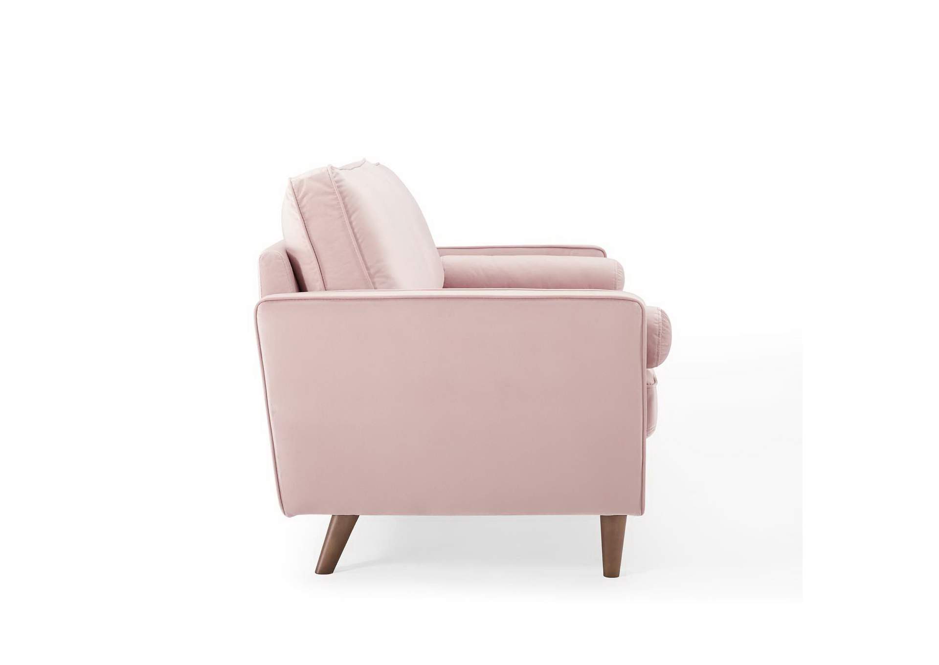 Pink Valour Performance Velvet Sofa,Modway
