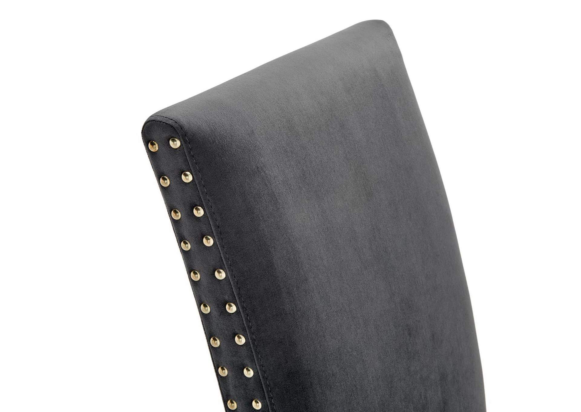 Charcoal Parcel Performance Velvet Dining Side Chairs - [Set of 2],Modway