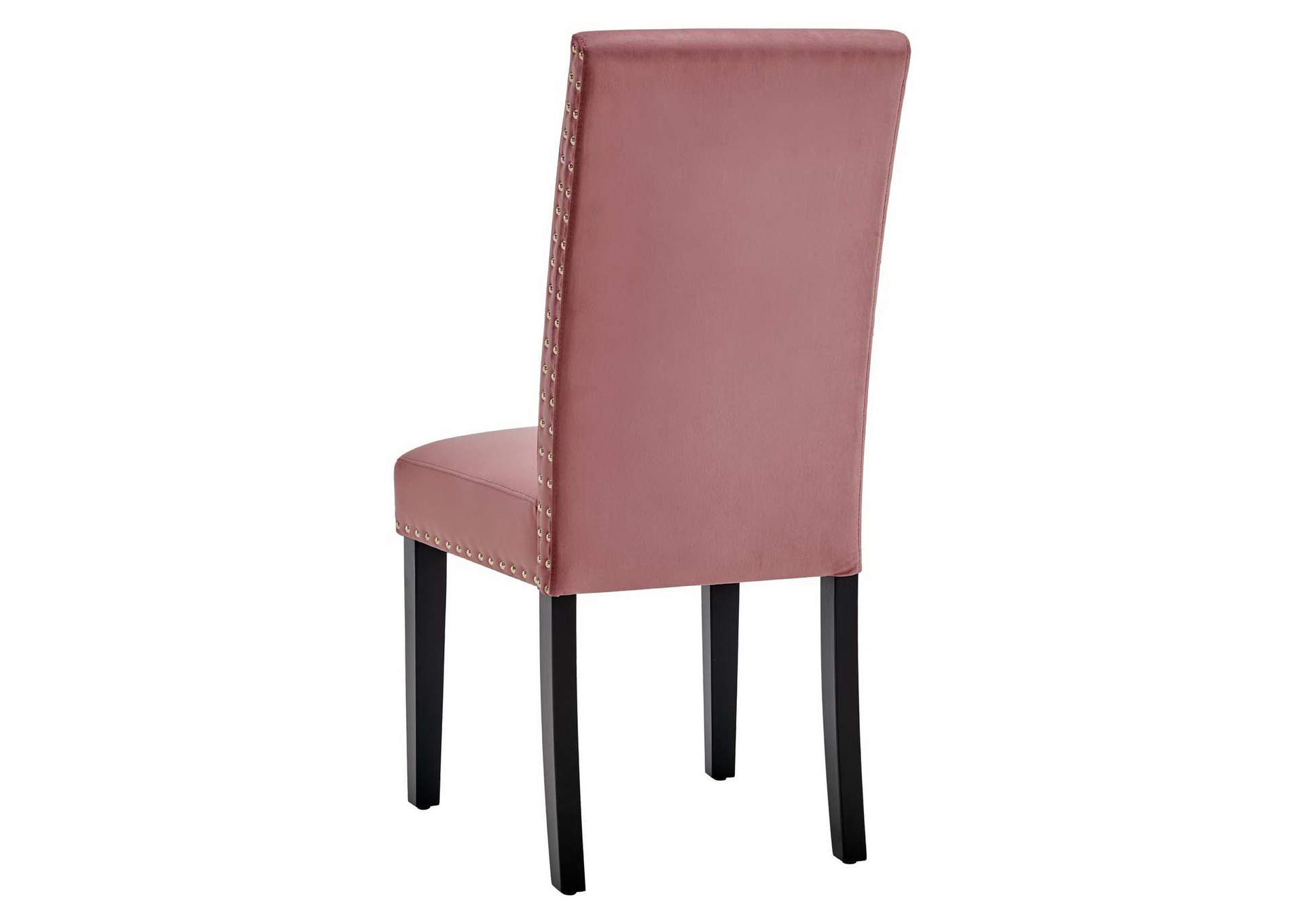 Dusty Rose Parcel Performance Velvet Dining Side Chairs - [Set of 2],Modway
