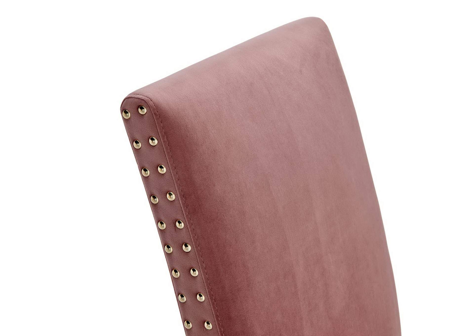 Dusty Rose Parcel Performance Velvet Dining Side Chairs - [Set of 2],Modway