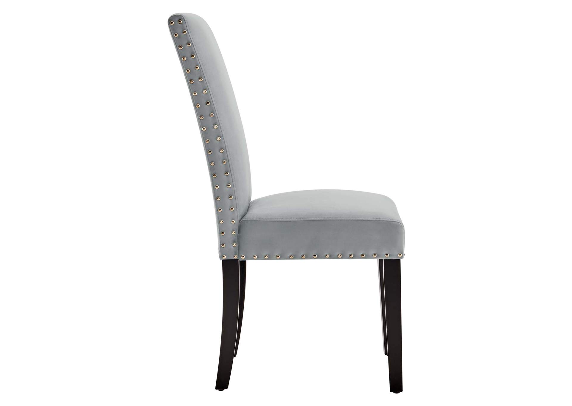 Light Gray Parcel Performance Velvet Dining Side Chairs - [Set of 2],Modway