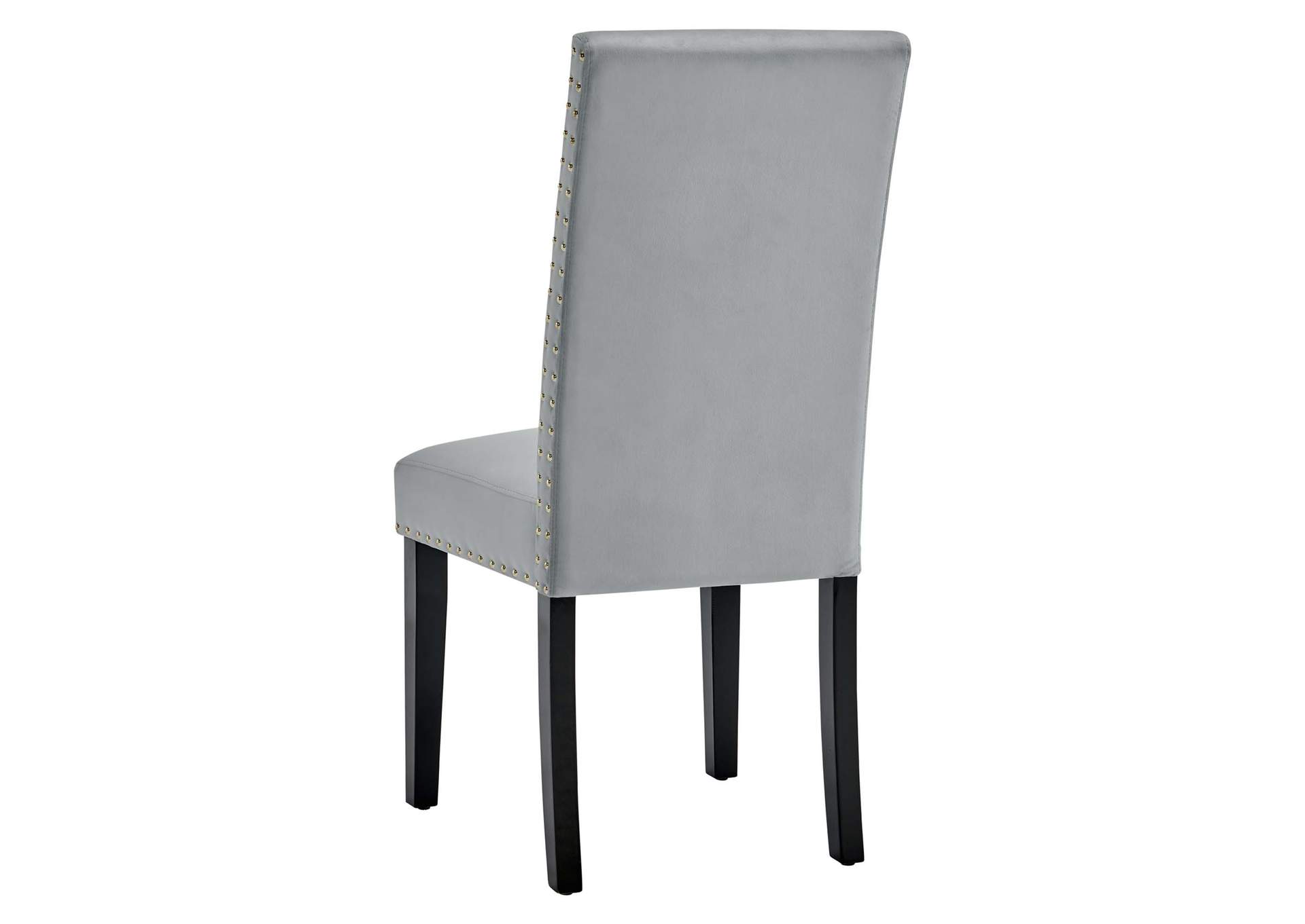 Light Gray Parcel Performance Velvet Dining Side Chairs - [Set of 2],Modway
