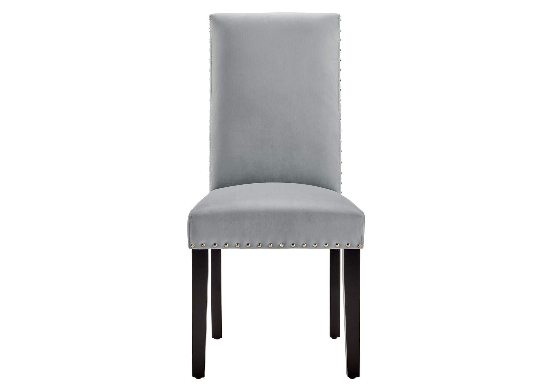 Light Gray Parcel Performance Velvet Dining Side Chairs - [Set of 2],Modway