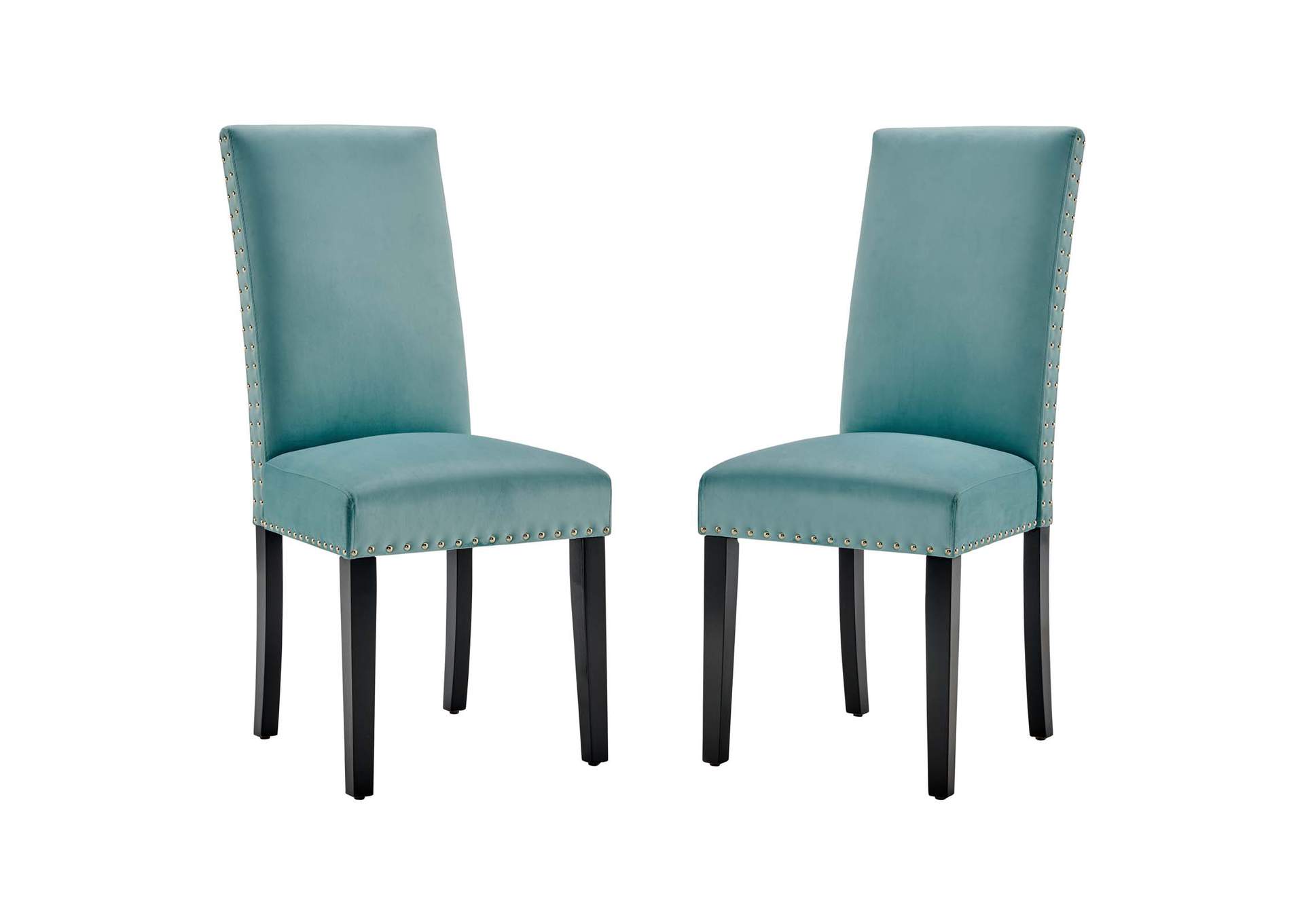 Mint Parcel Performance Velvet Dining Side Chairs - [Set of 2],Modway