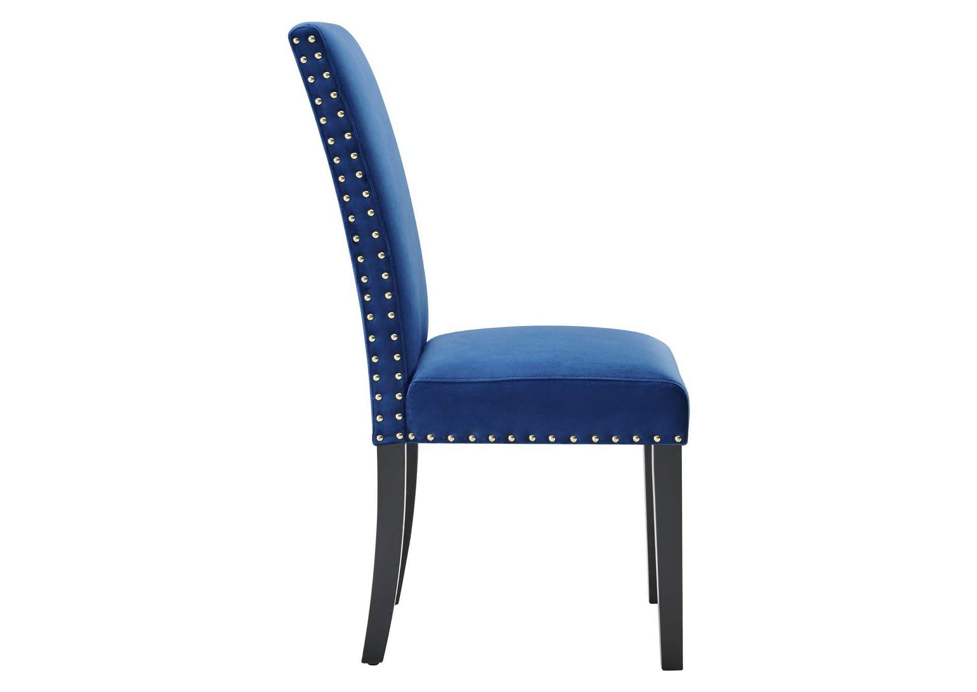 Navy Parcel Performance Velvet Dining Side Chairs - [Set of 2],Modway
