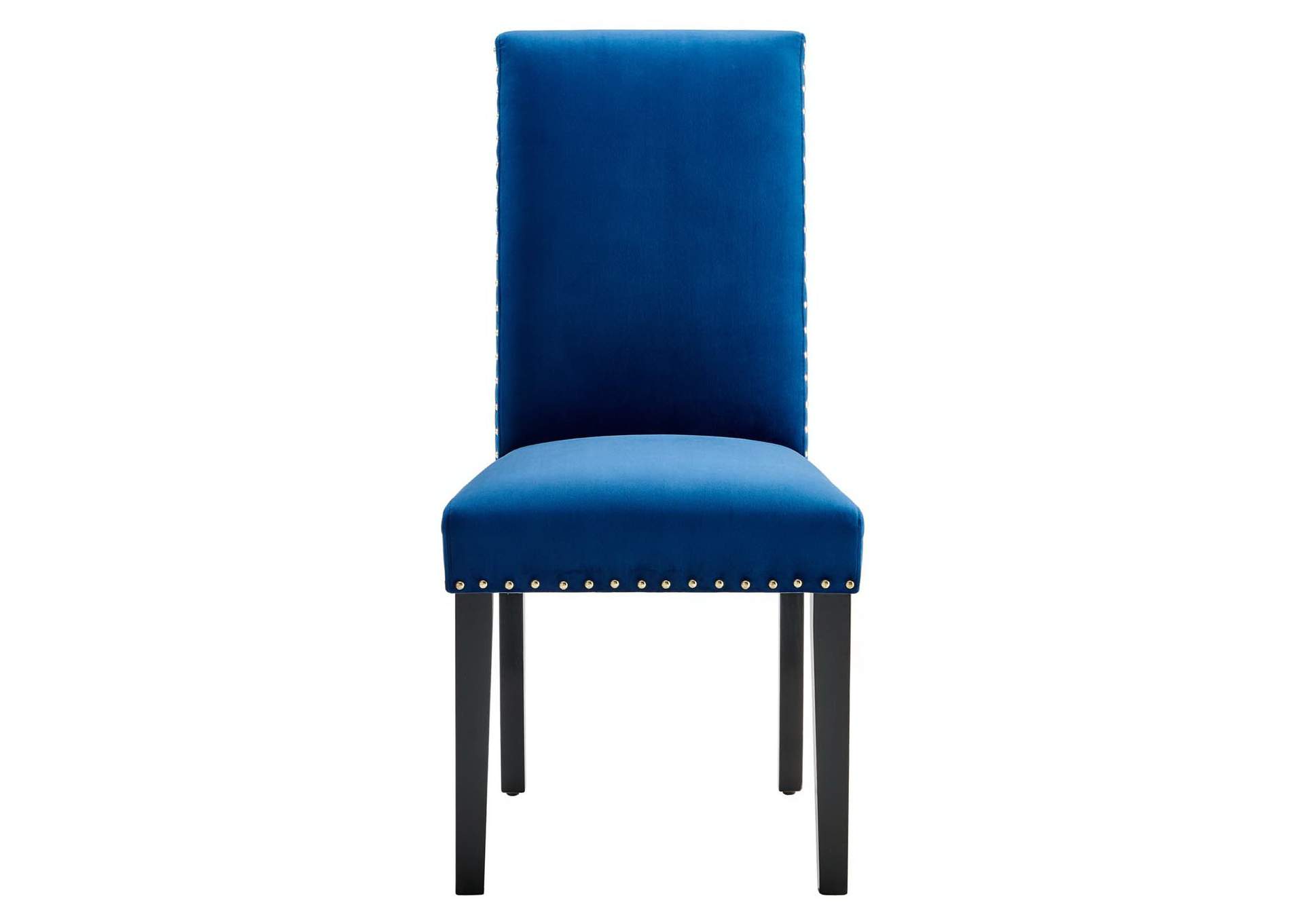 Navy Parcel Performance Velvet Dining Side Chairs - [Set of 2],Modway
