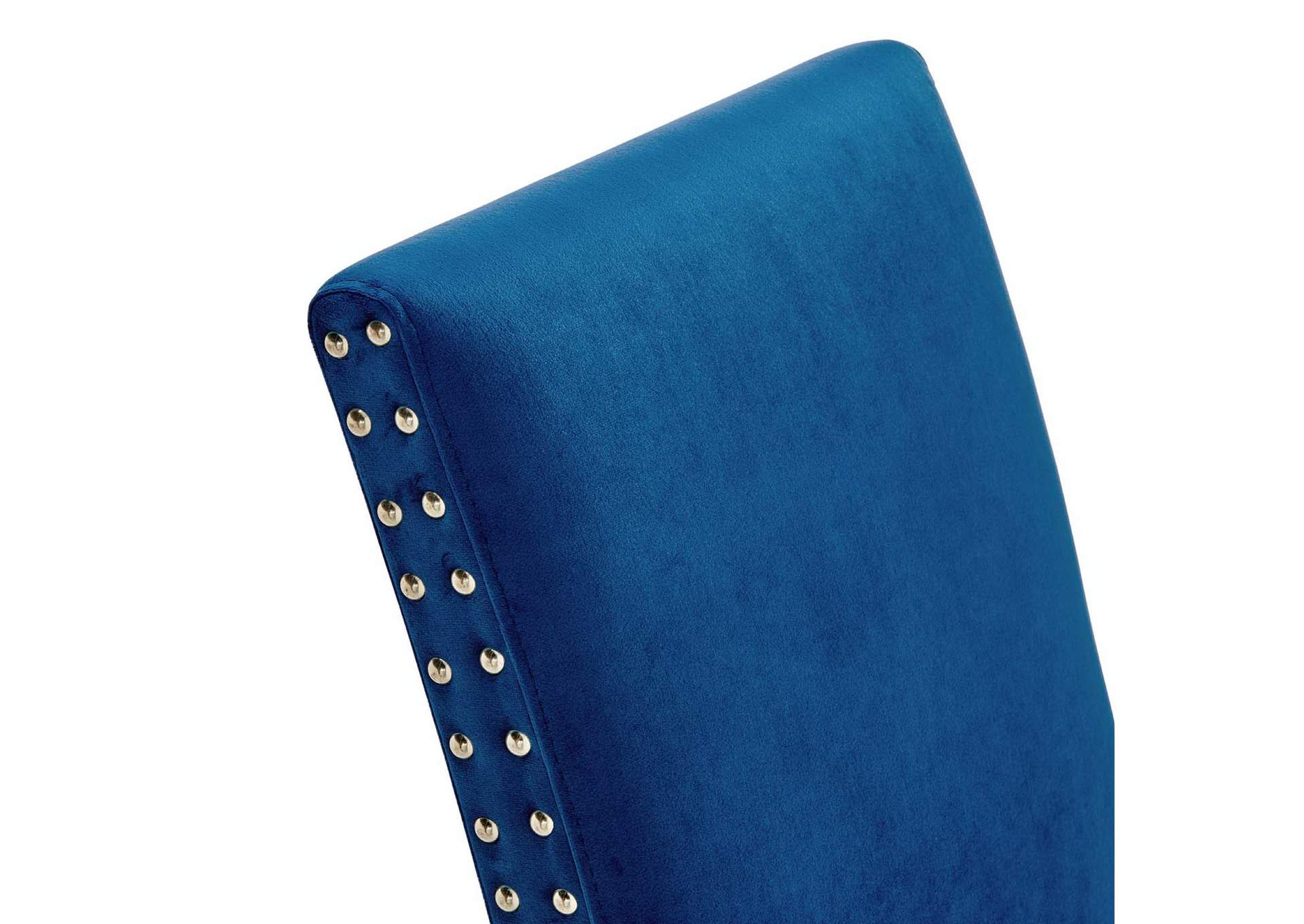 Navy Parcel Performance Velvet Dining Side Chairs - [Set of 2],Modway