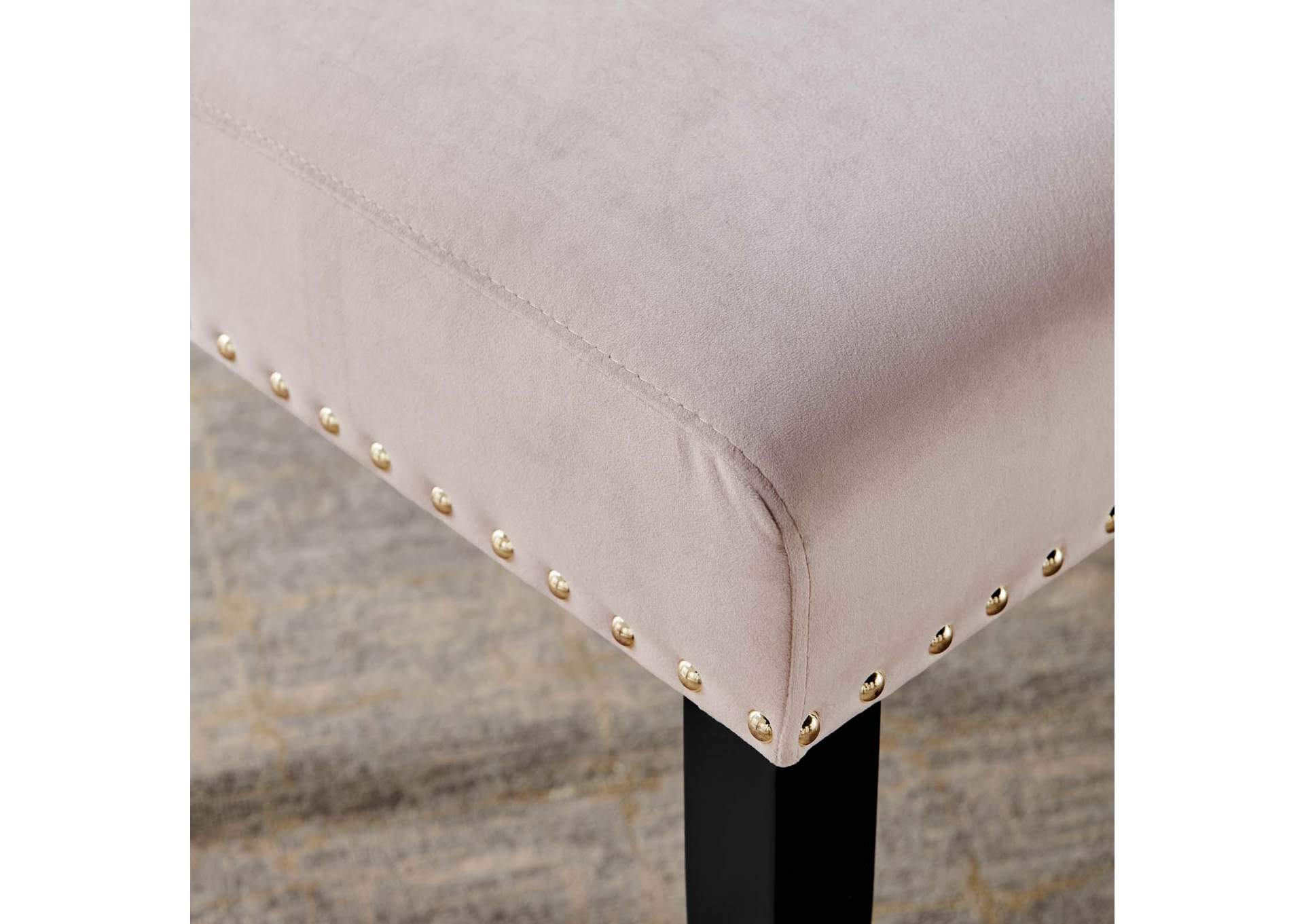 Pink Parcel Performance Velvet Dining Side Chairs - [Set of 2],Modway