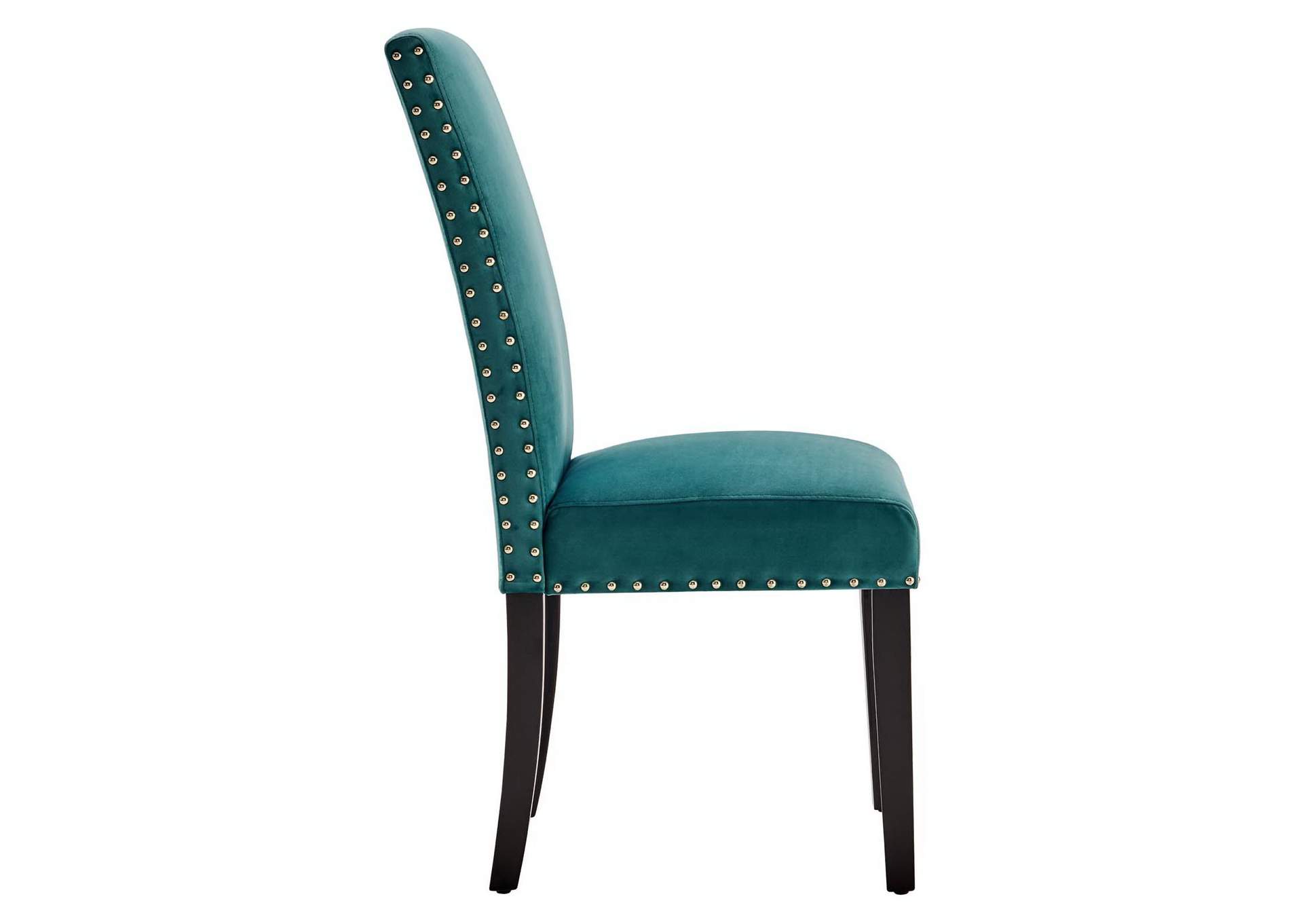 Teal Parcel Performance Velvet Dining Side Chairs - [Set of 2],Modway
