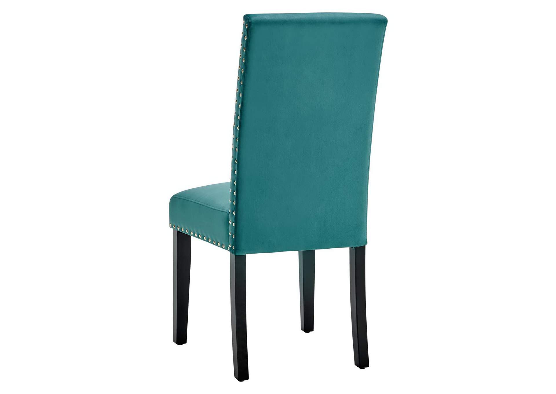 Teal Parcel Performance Velvet Dining Side Chairs - [Set of 2],Modway