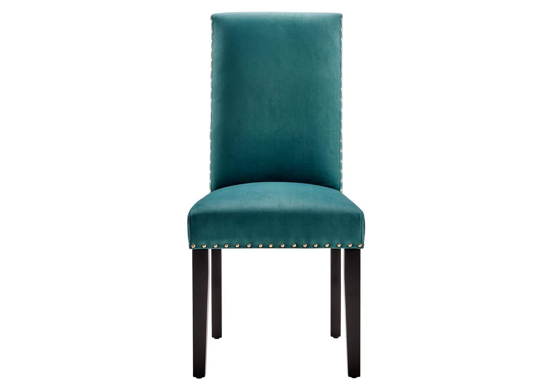 Teal Parcel Performance Velvet Dining Side Chairs - [Set of 2],Modway