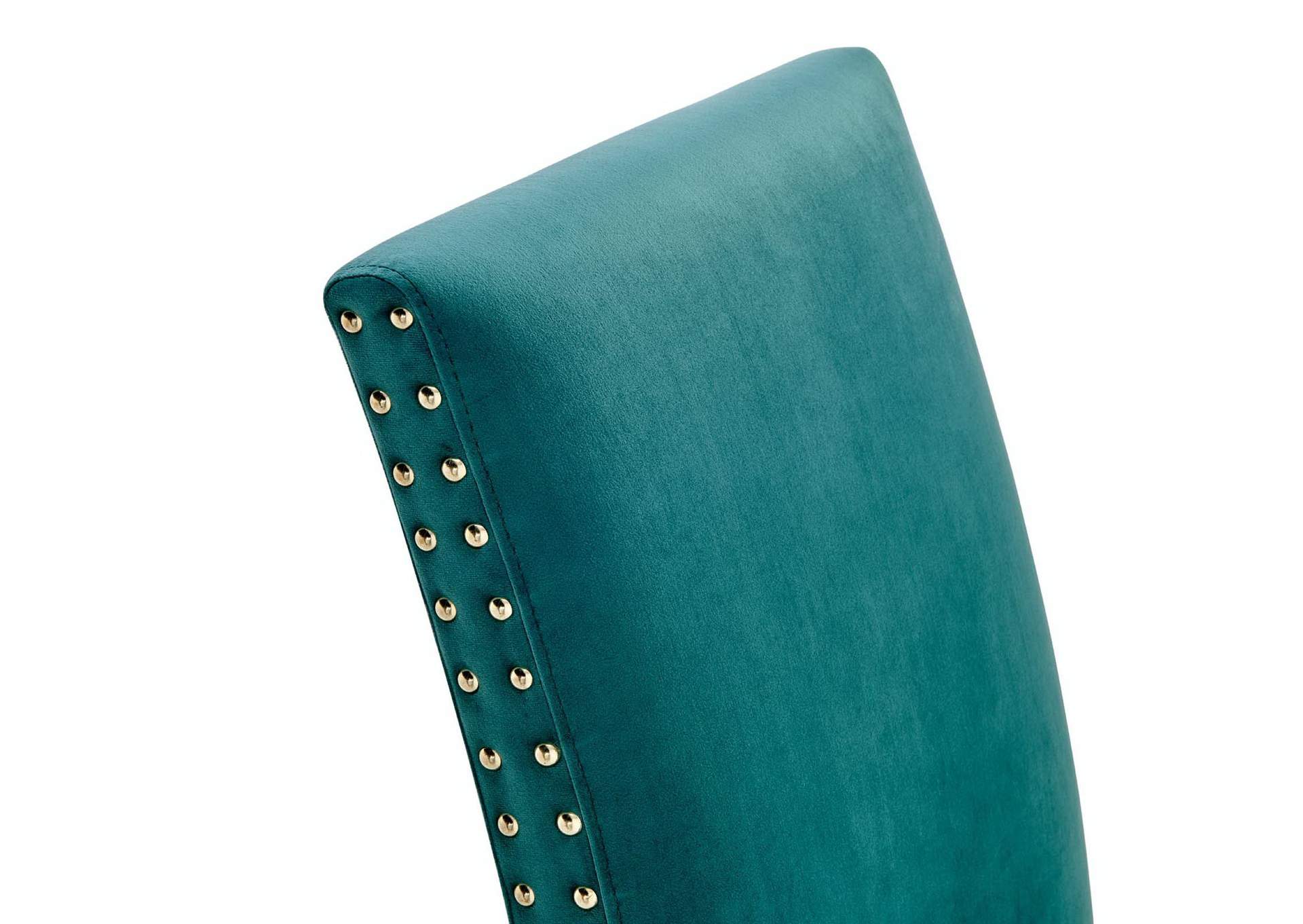 Teal Parcel Performance Velvet Dining Side Chairs - [Set of 2],Modway