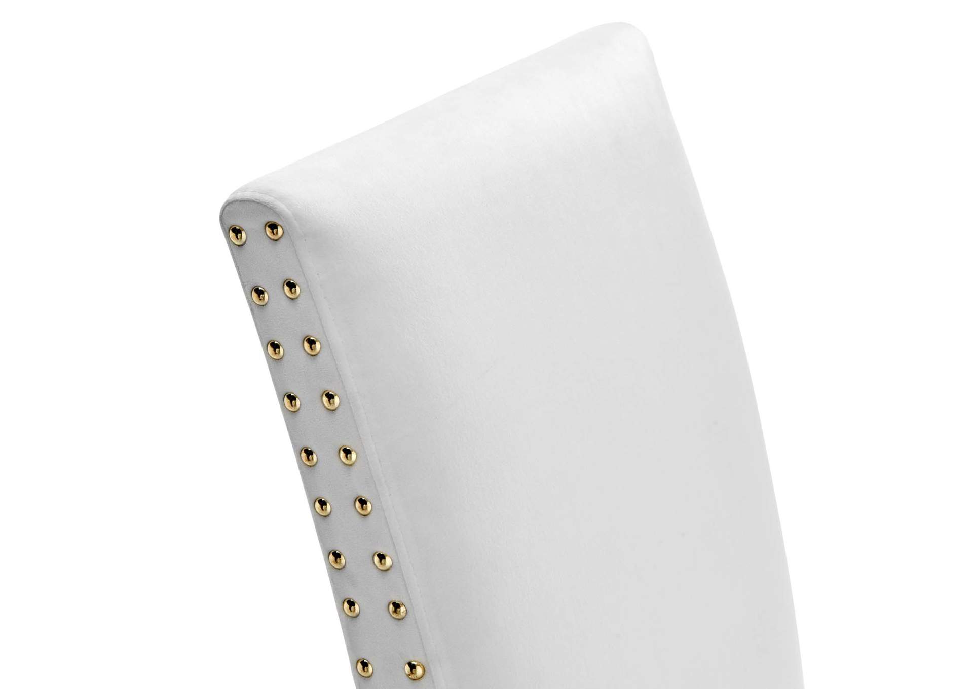 White Parcel Performance Velvet Dining Side Chairs - [Set of 2],Modway